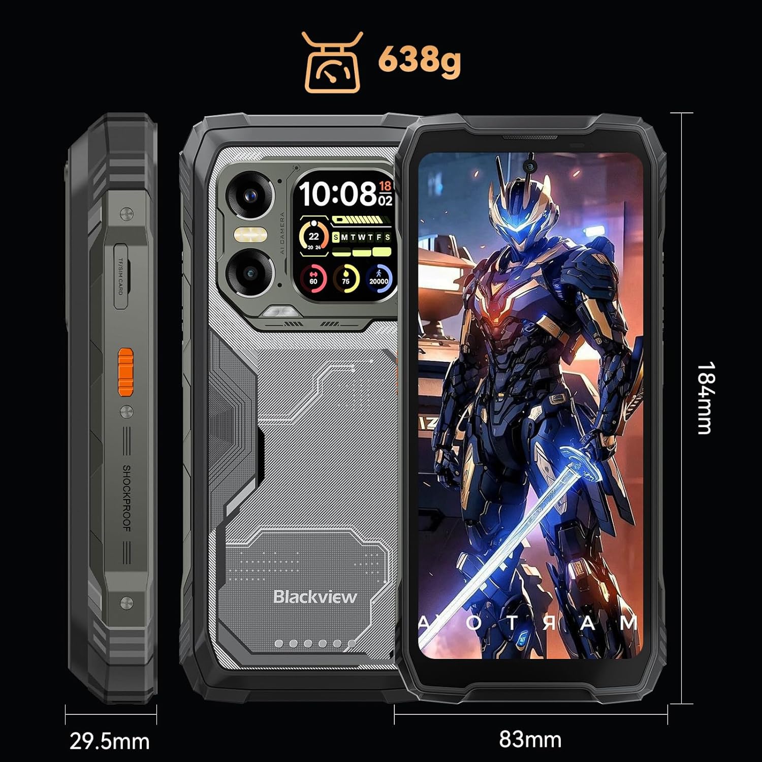 Thumbnail 9 de Blackview Xplore 1 5G Rugerizado 📱 36GB+256GB/2TB, 20000mAh, Pantalla 6.78" FHD+