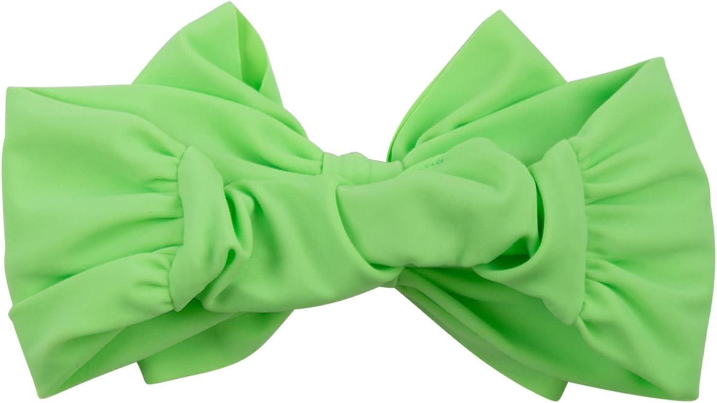 Detalle de RuffleButts Girls' Swim Bow Headband, UPF 50+ Stretch Fabric