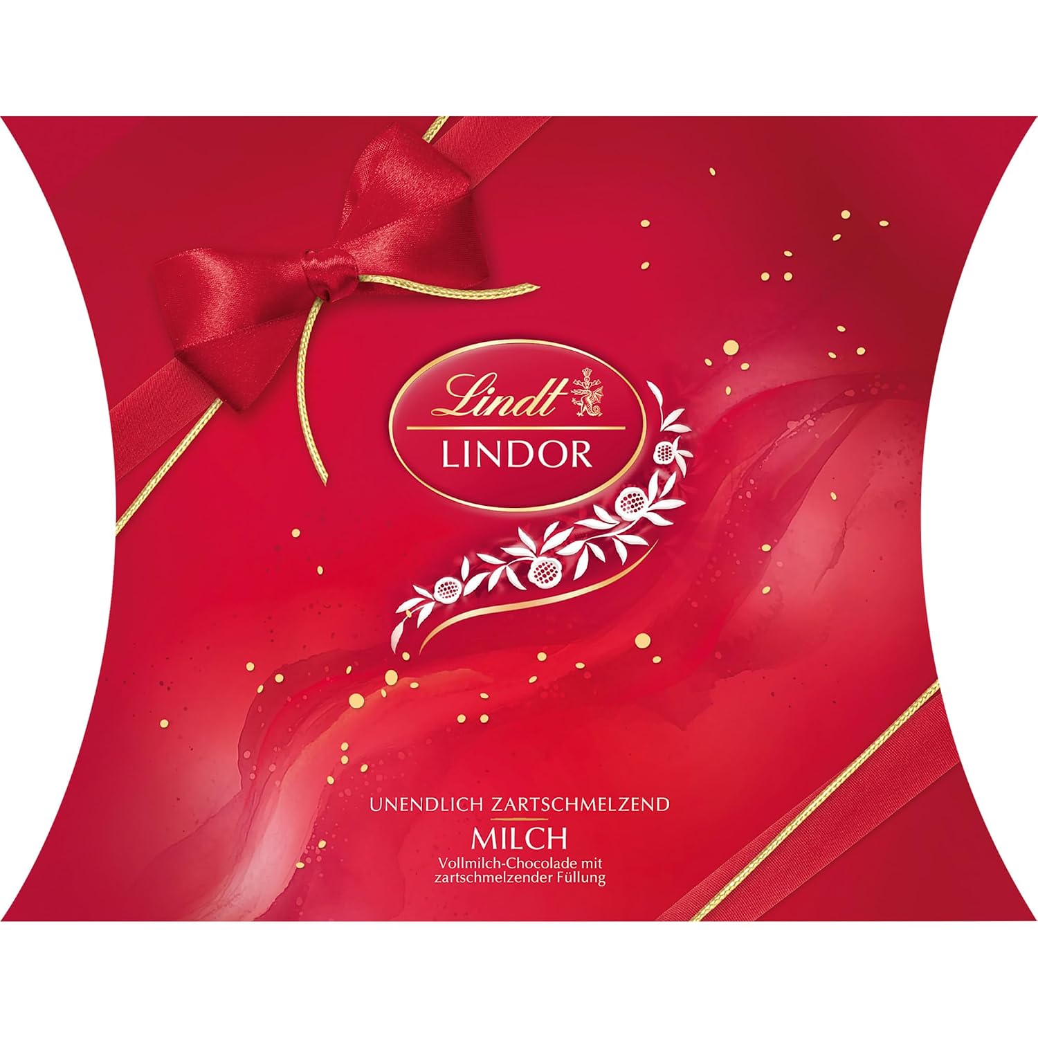 Detalle de LINDOR Kissen Milch Schokoladenkugeln Geschenkpackung (250 g) mit 20 Vollmilch-Kugeln