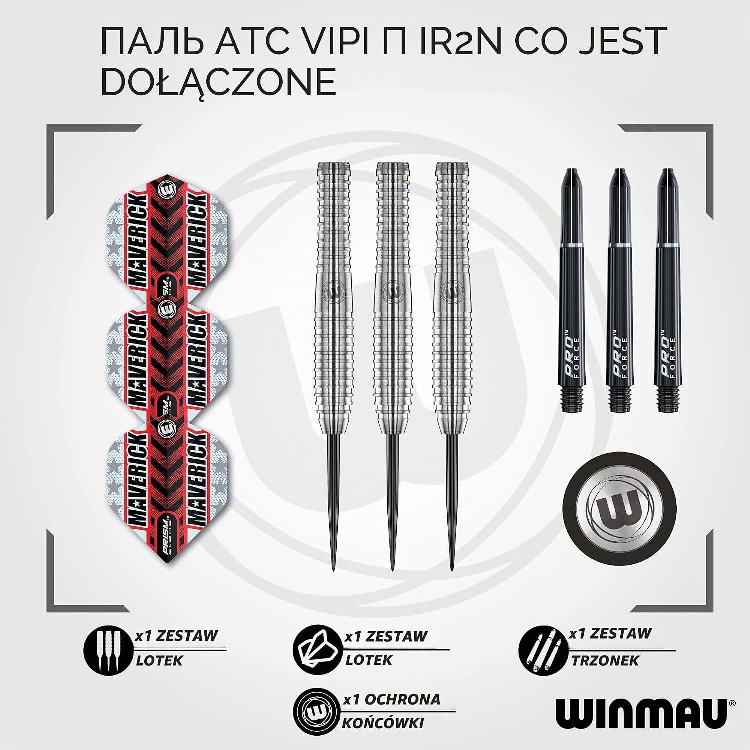 Thumbnail 1 de WINMAU Maverick 21–25 g – stalowe rzutki z beczkami 80% wolframu