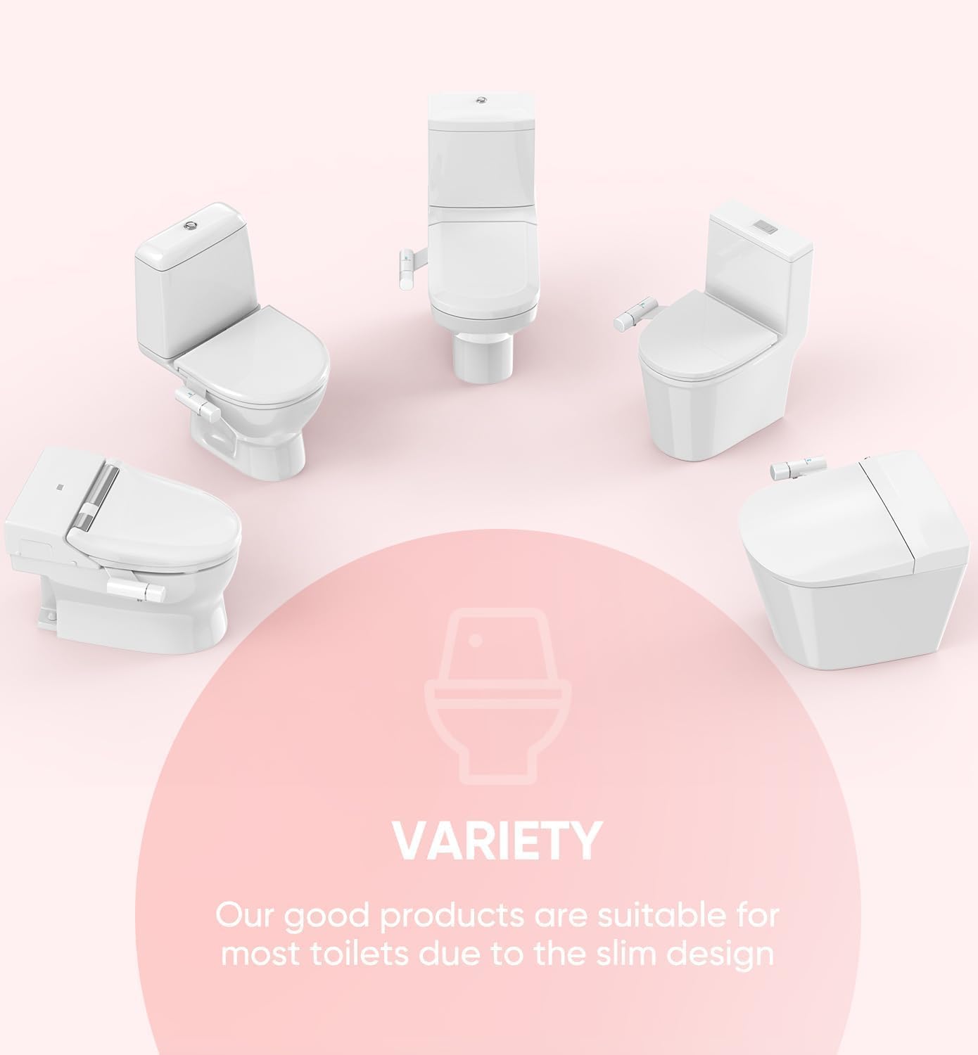 Detalle de POCALAND BJL-001 Bidet Attachment with Dual Wash Modes and Adjustable Pressure