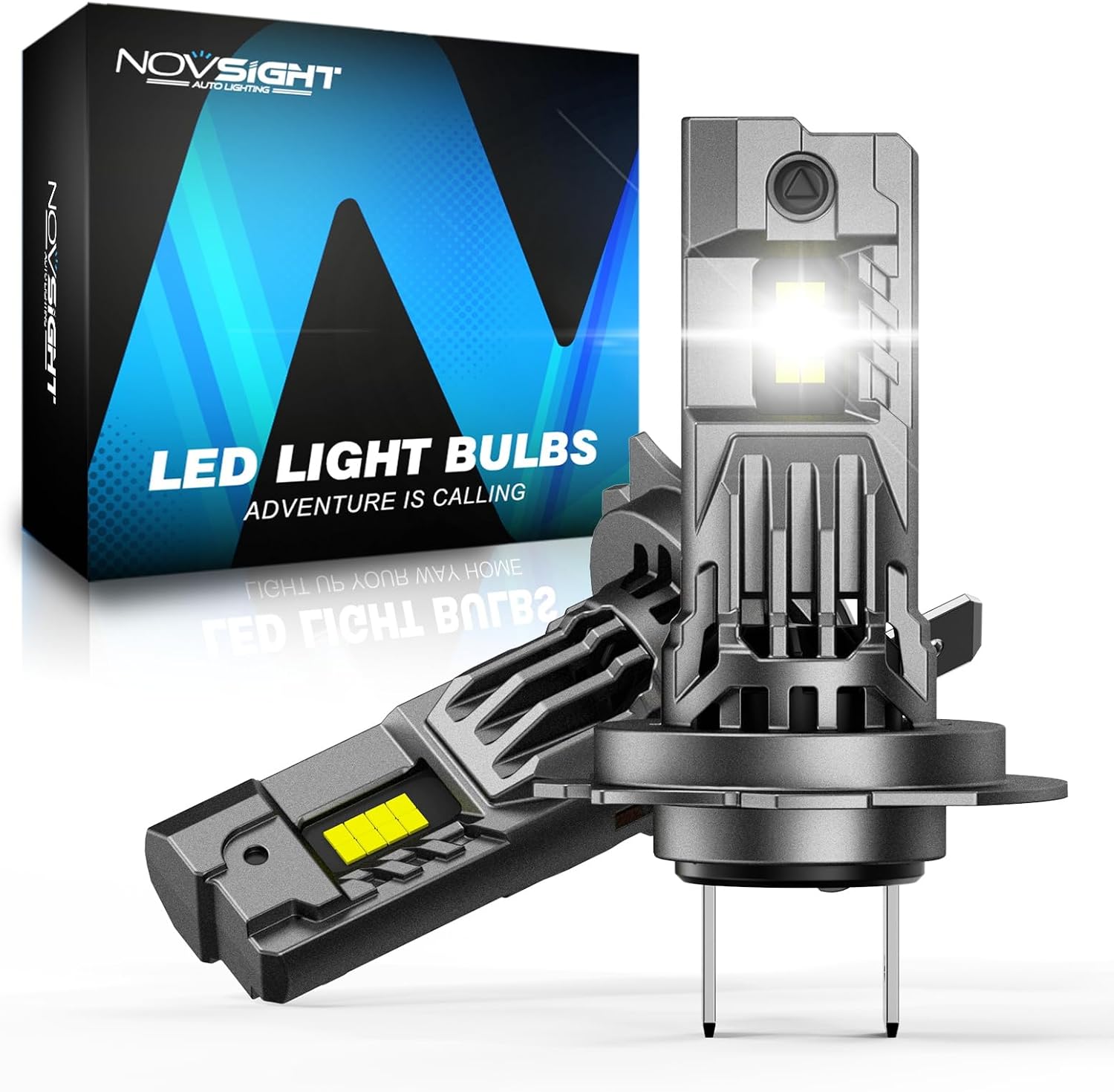 Detalle de NOVSIGHT H7 36,000LM 6500K LED Bulbs