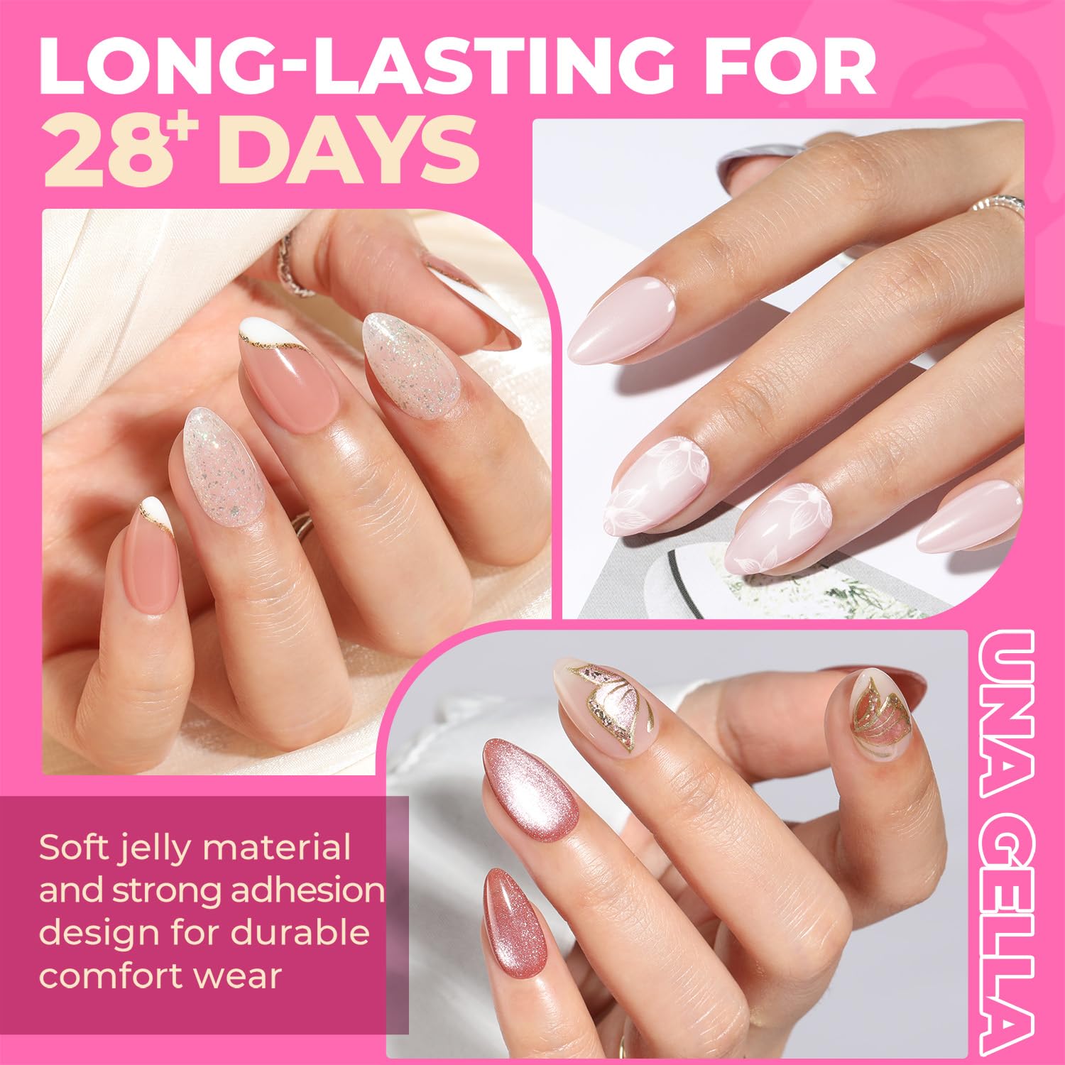 Detalle de UNA GELLA Short Almond Nail Tips