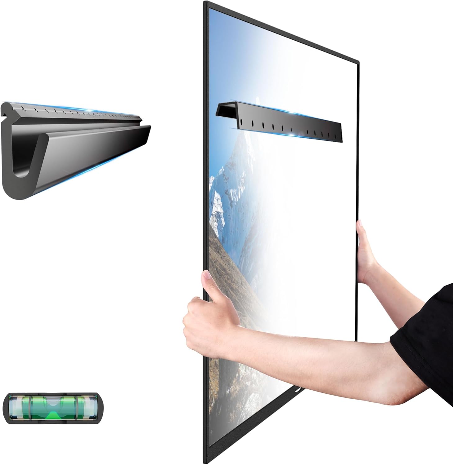 Detalle de HYPIGO No Stud Drywall TV Mount 32–75 Inch