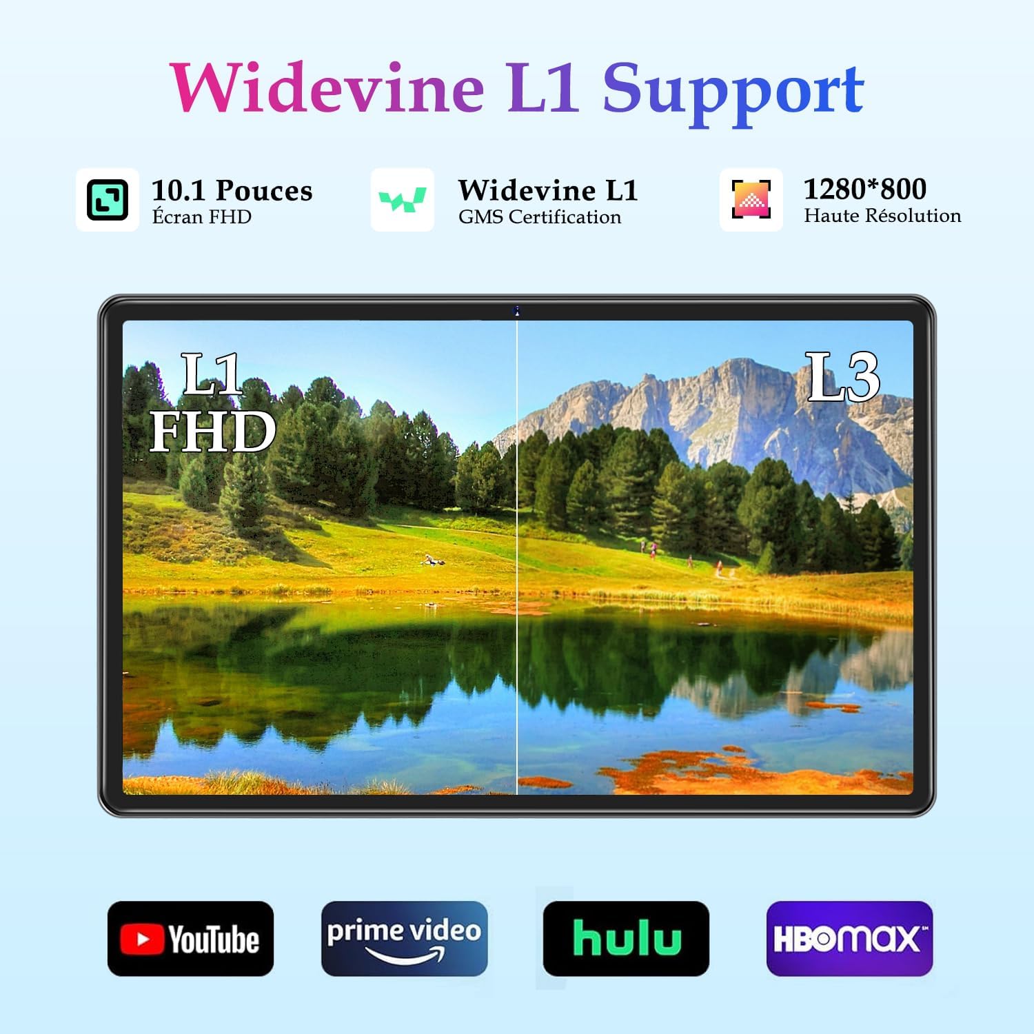 Detalle de ZIOVO Tablette Enfants Android 15 – Tablette 10 pouces avec Gemini AI, 30 Go RAM, 64 Go ROM, Parentalité et écohabitation multimedia