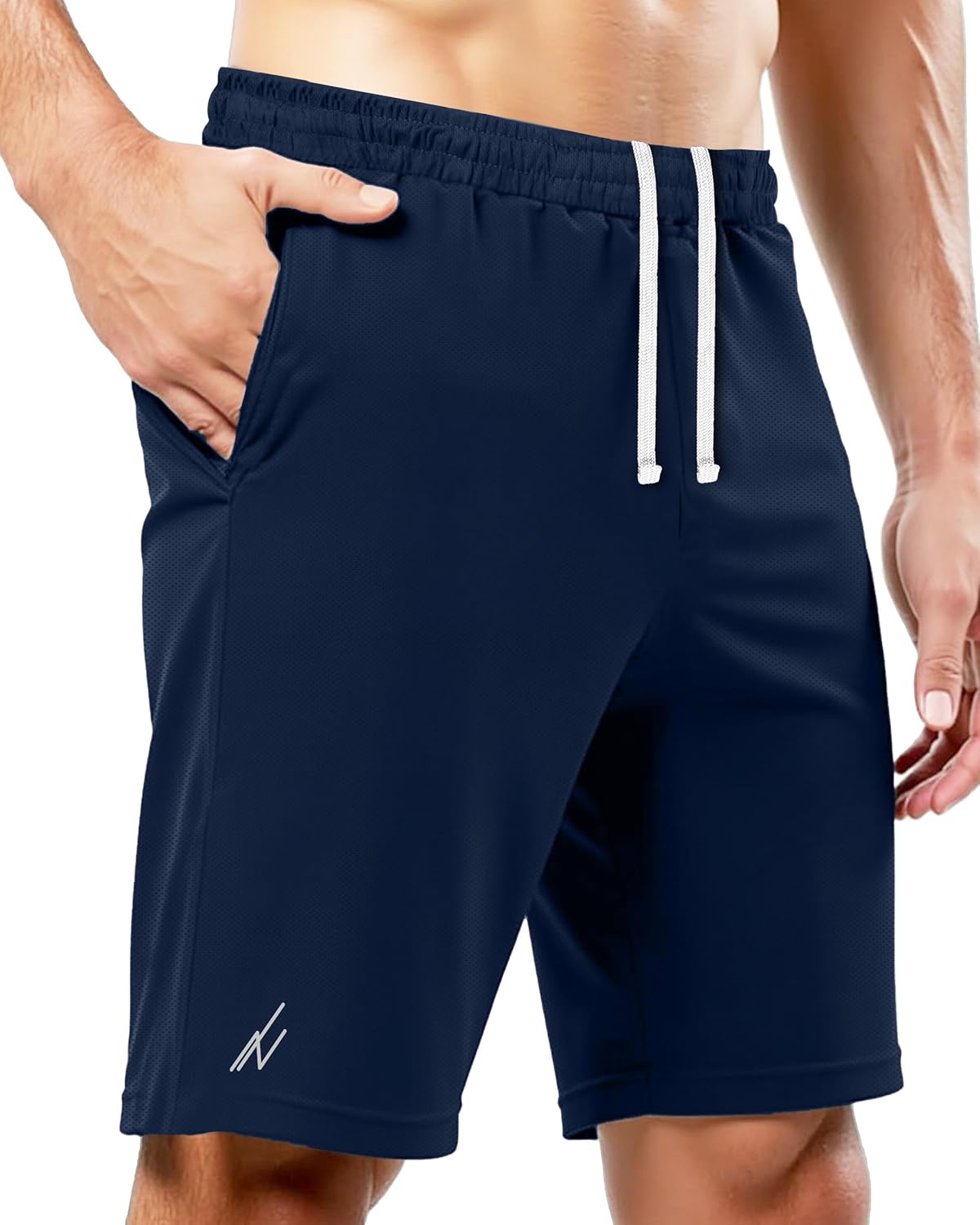 Thumbnail 6 de NY Threads pantaloncini sportivi da uomo con asciugatura rapida, vestibilità ampia e tasche (Small)