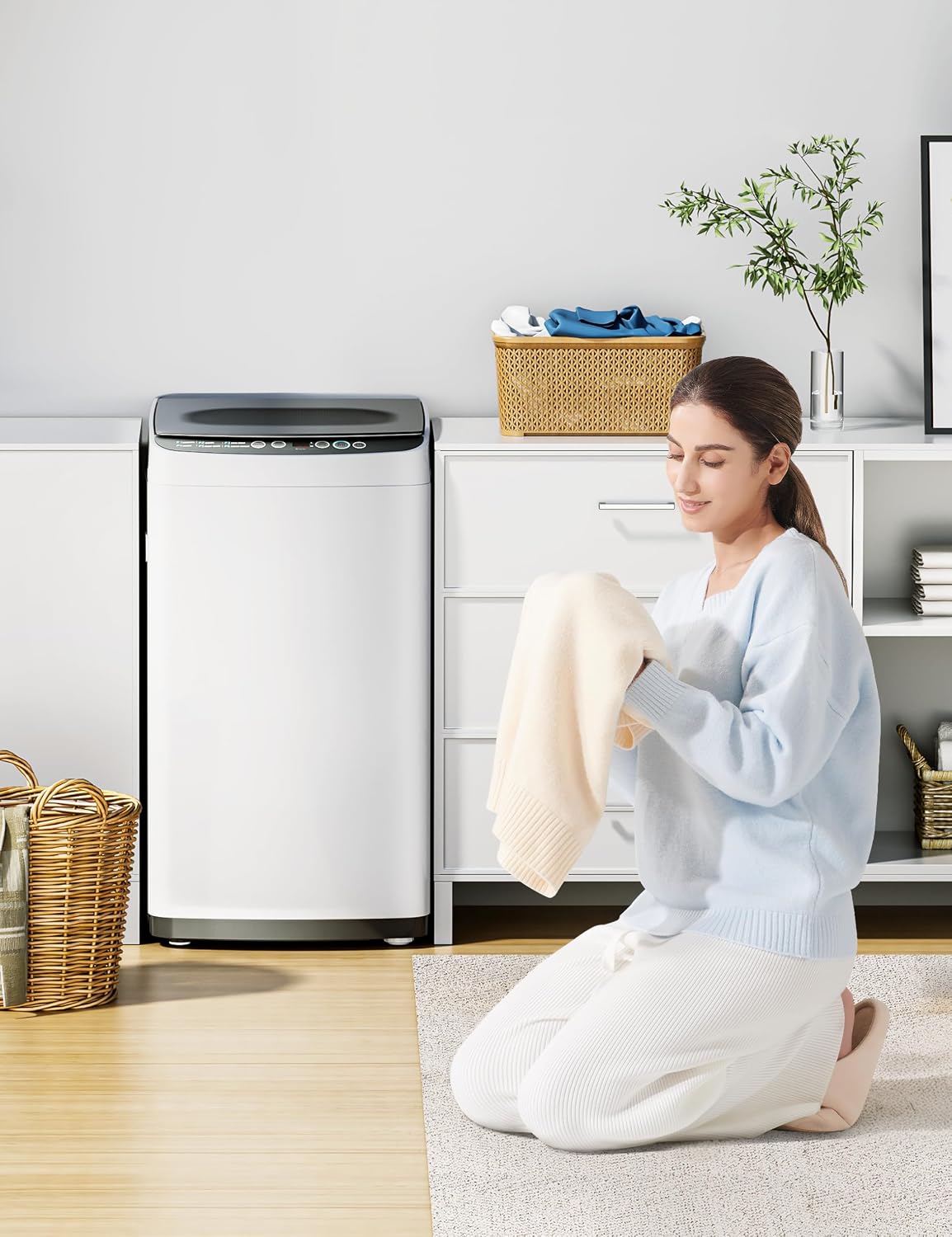 Thumbnail 6 de Midea MLTW09M1BWW Portable Washing Machine, 0.9 cu. ft., Stainless Steel Tub