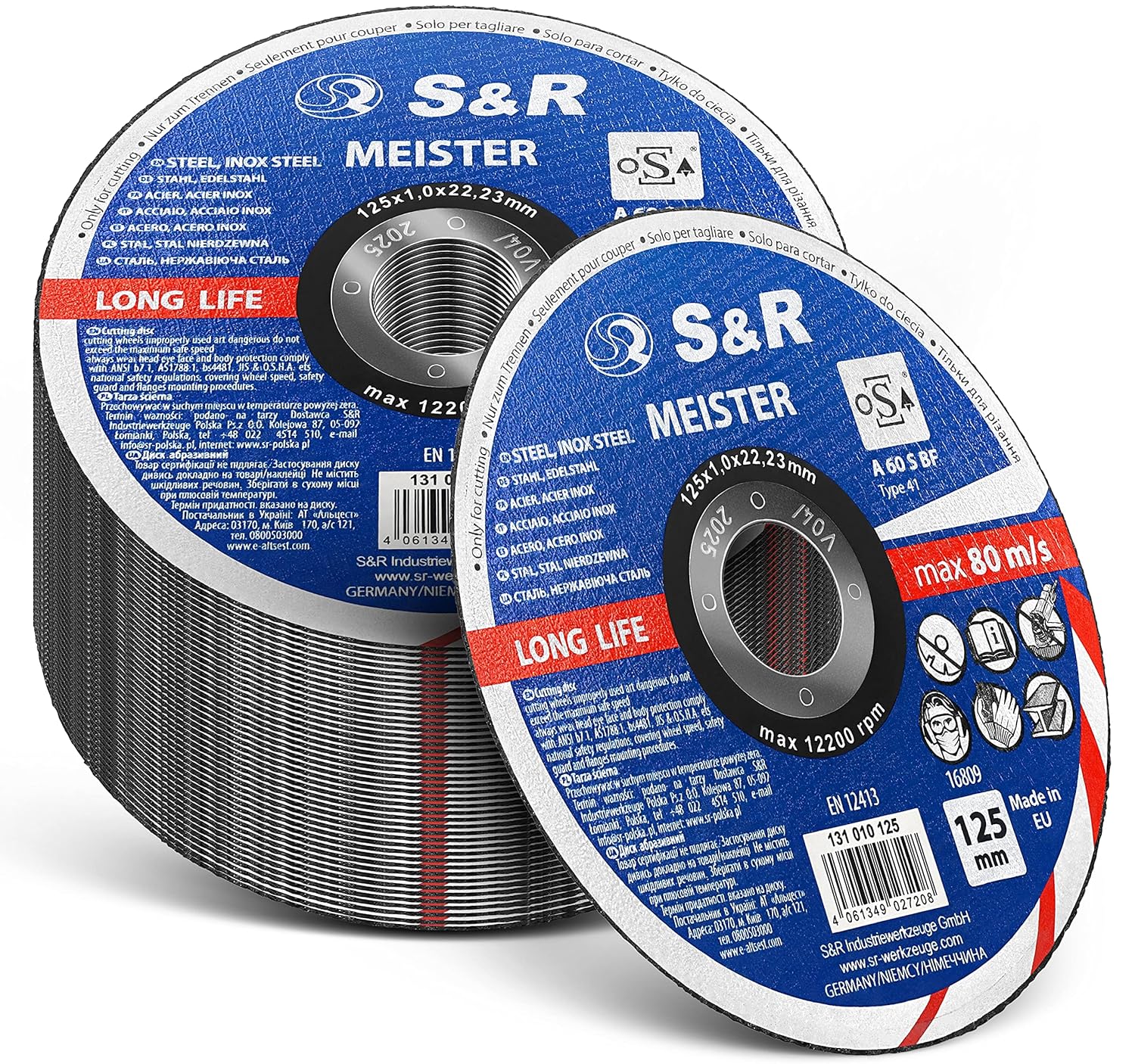 Thumbnail 5 de S&R Disque à tronçonner 230 mm pour métal – 25 disques 2,0 mm