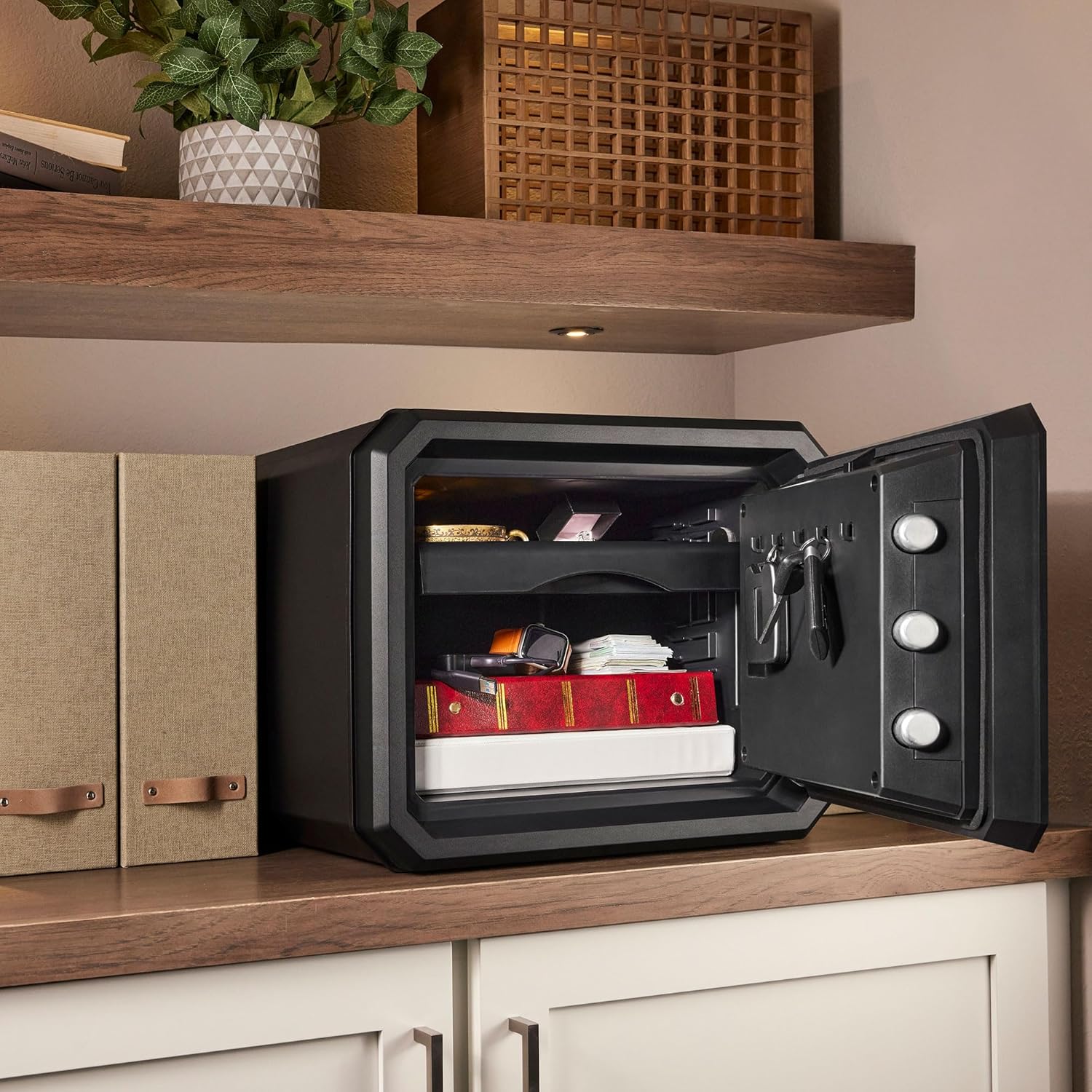 Thumbnail 6 de Master Lock Coffre-fort anti-feu et étanche 23 L, combinaison digitale rétroéclairée