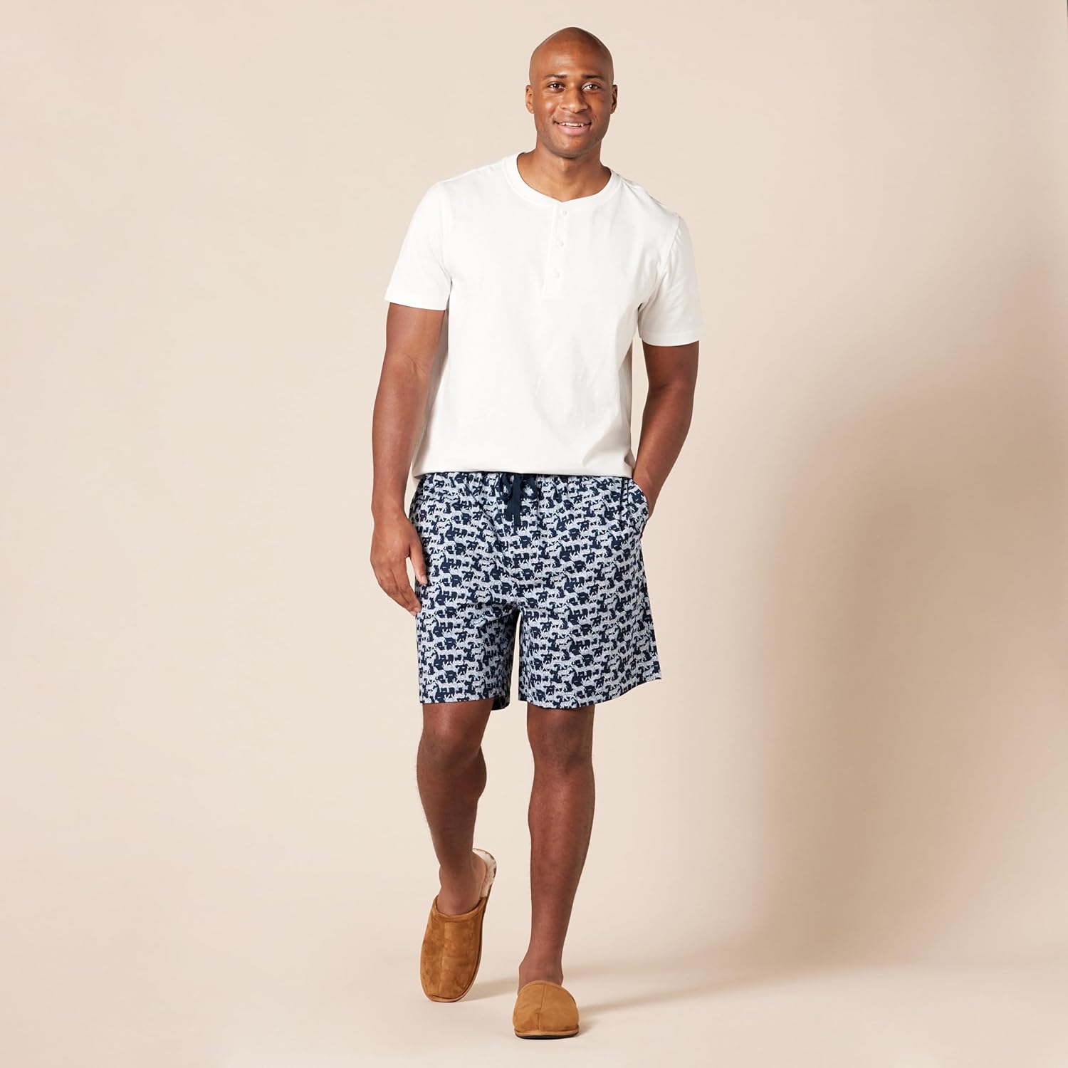 Thumbnail 6 de Amazon Essentials Men's Lounge Sleepwear Pajama Bottom Shorts, Cotton Stretch Poplin