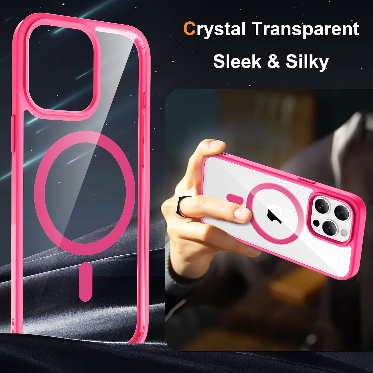 Thumbnail 3 de ORETECH Funda Magnética iPhone 14 Pro con Protectores
