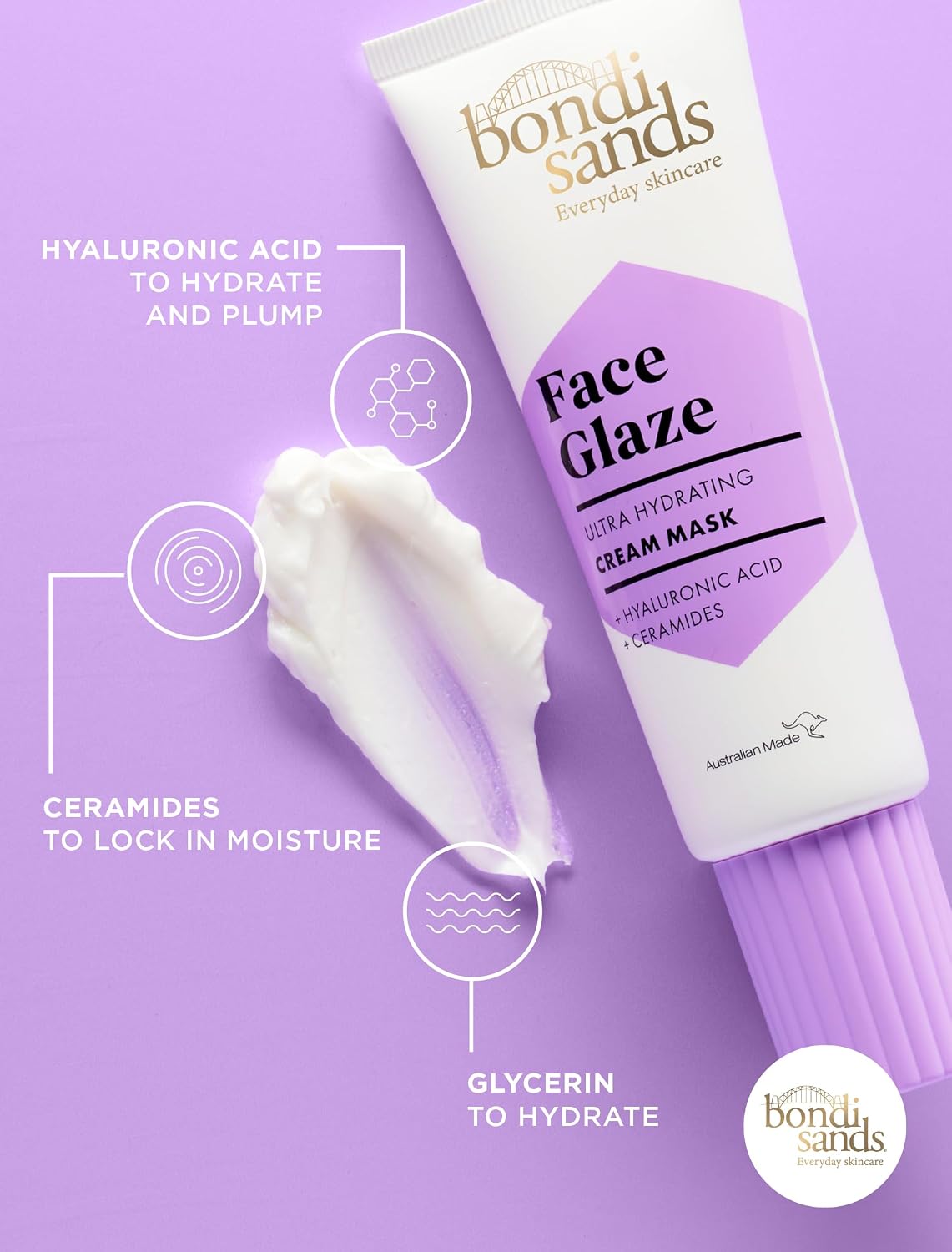 Thumbnail 4 de BONDI SANDS Gesichtsglasur – feuchtigkeitsspendende Crememaske, 75 ml