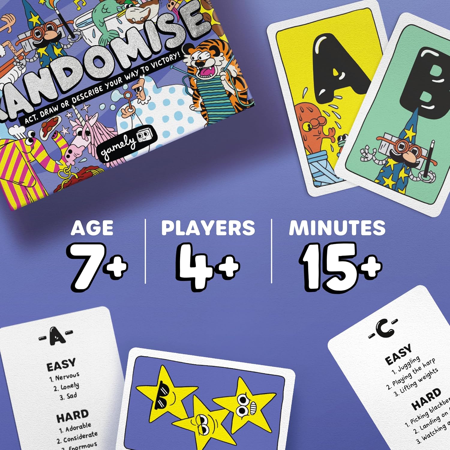 Thumbnail 1 de Randomise: The pocket-sized party game of acting, drawing and describing