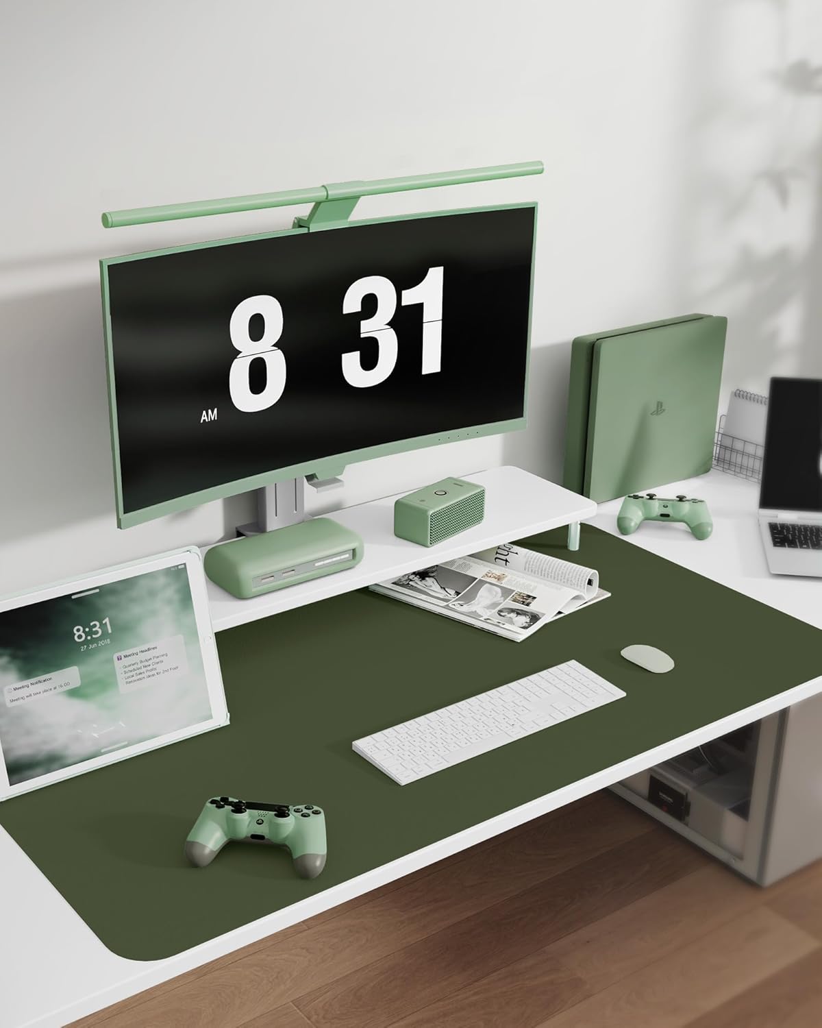 Thumbnail 5 de MOLMO Non-Slip Desk Mat (100 x 43 cm) – Waterproof Leather Desk Pad for Office or Home