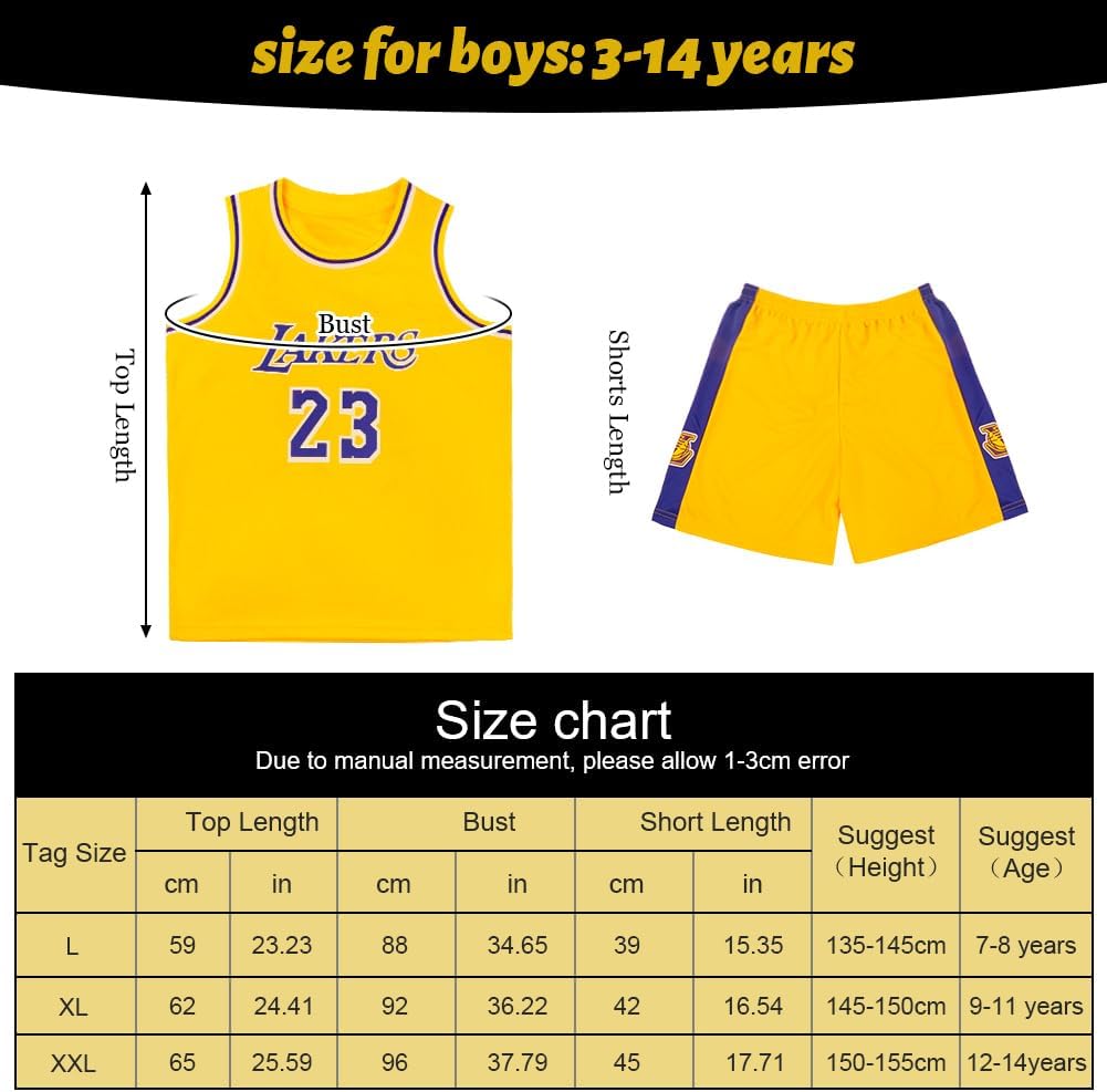 Detalle de BSBUY Completo Basket Bambino – 2 pezzi senza maniche, maglia e pantaloncini da basket per ragazzi