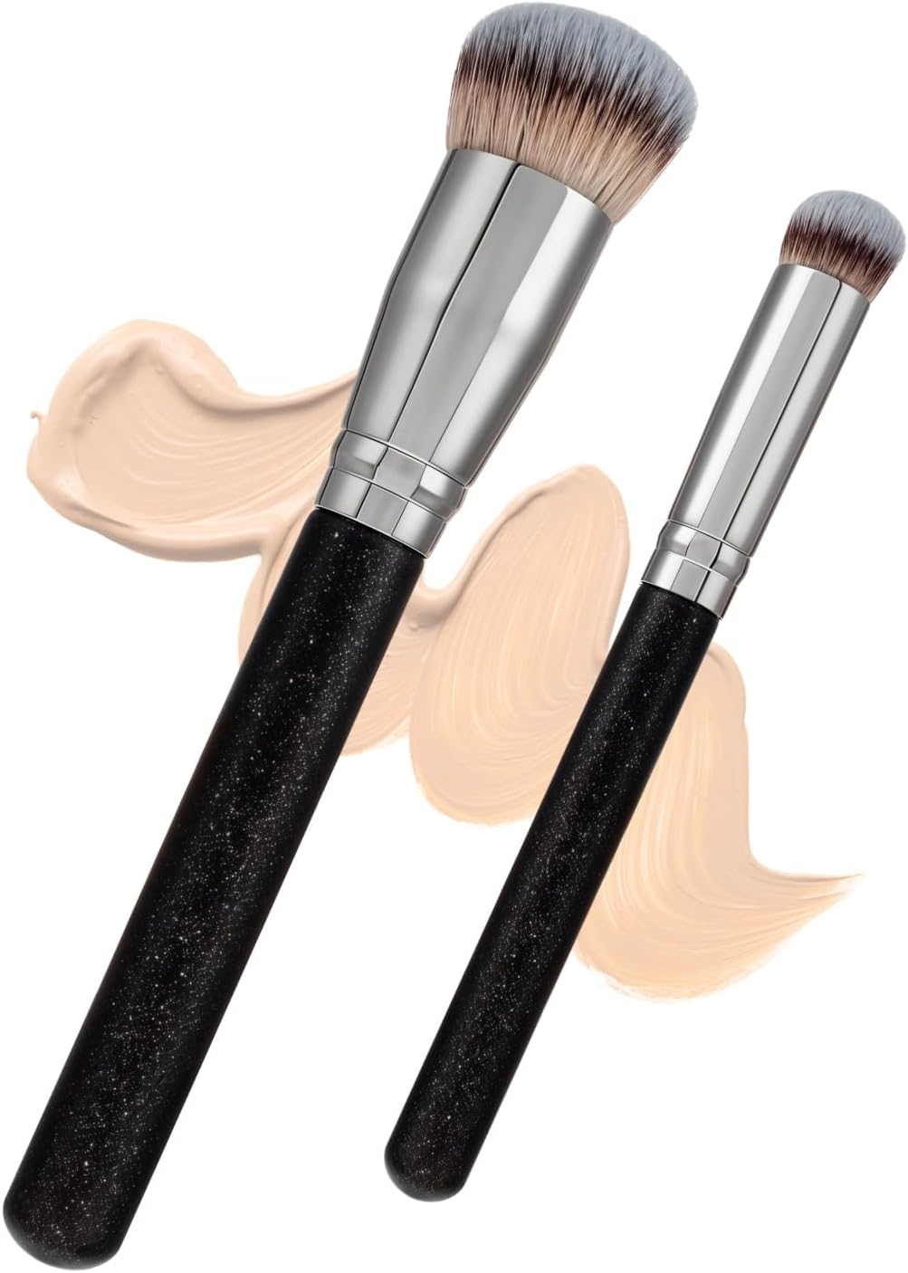 Set LAC FOR YOU – 2 pinceaux maquillage: pinceau fond de teint oblique et pinceau anti-cernes