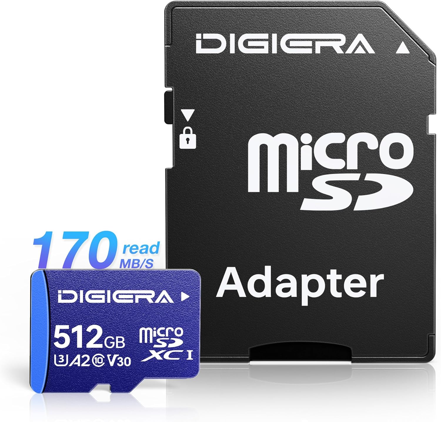 Detalle de 512 GB LT100 microSDXC UHS-I Speicherkarte mit Adapter – bis zu 170 MB/s