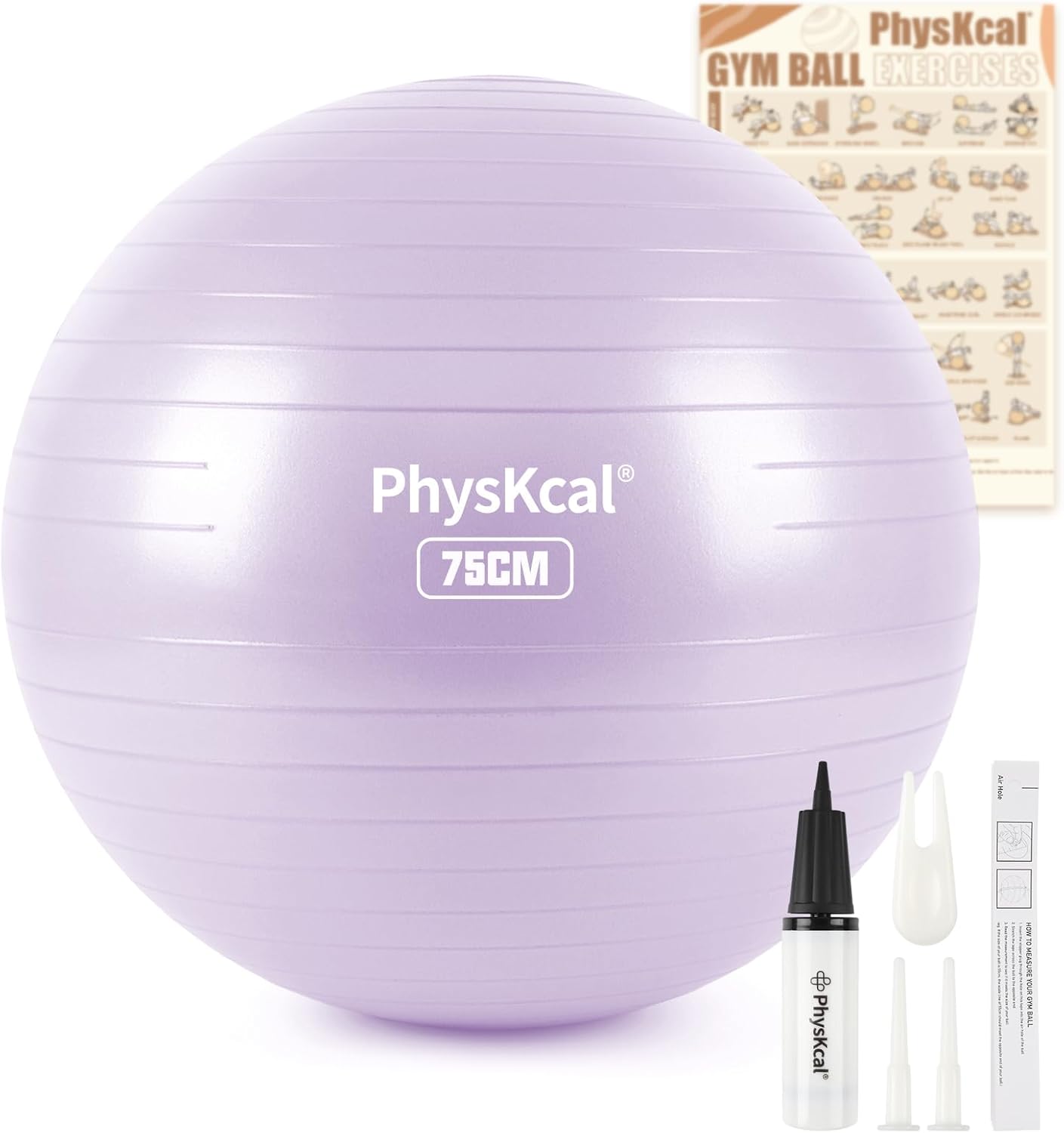 Thumbnail 6 de PhysKcal Gym Ball 55-85cm anti-burst stability