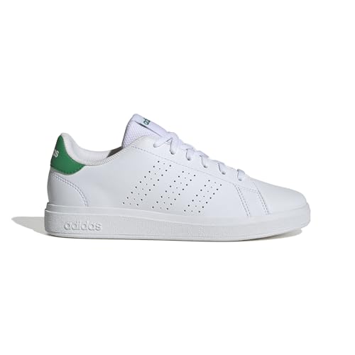 Detalle de Adidas Advantage Base 2.0 Junior Scarpe – Cloud White/Green, 40 EU