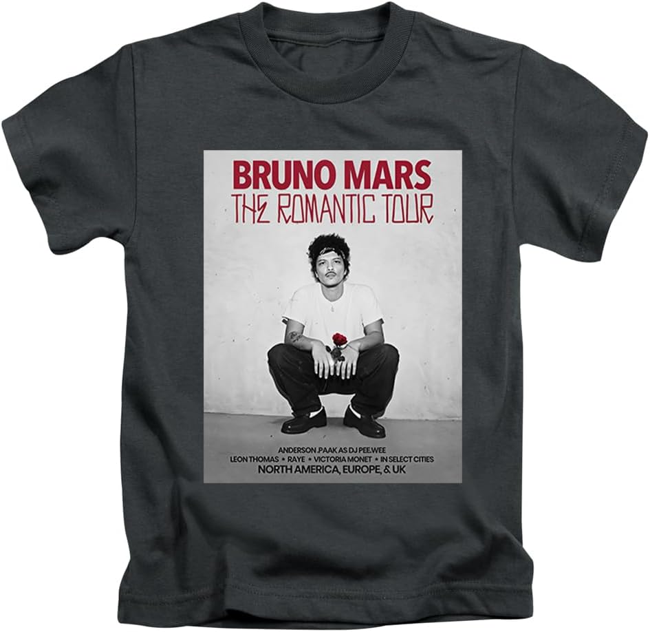 Detalle de Red Text Bruno pop Mars The Romantic Novelty Meme Iconic Trending Trend Tee