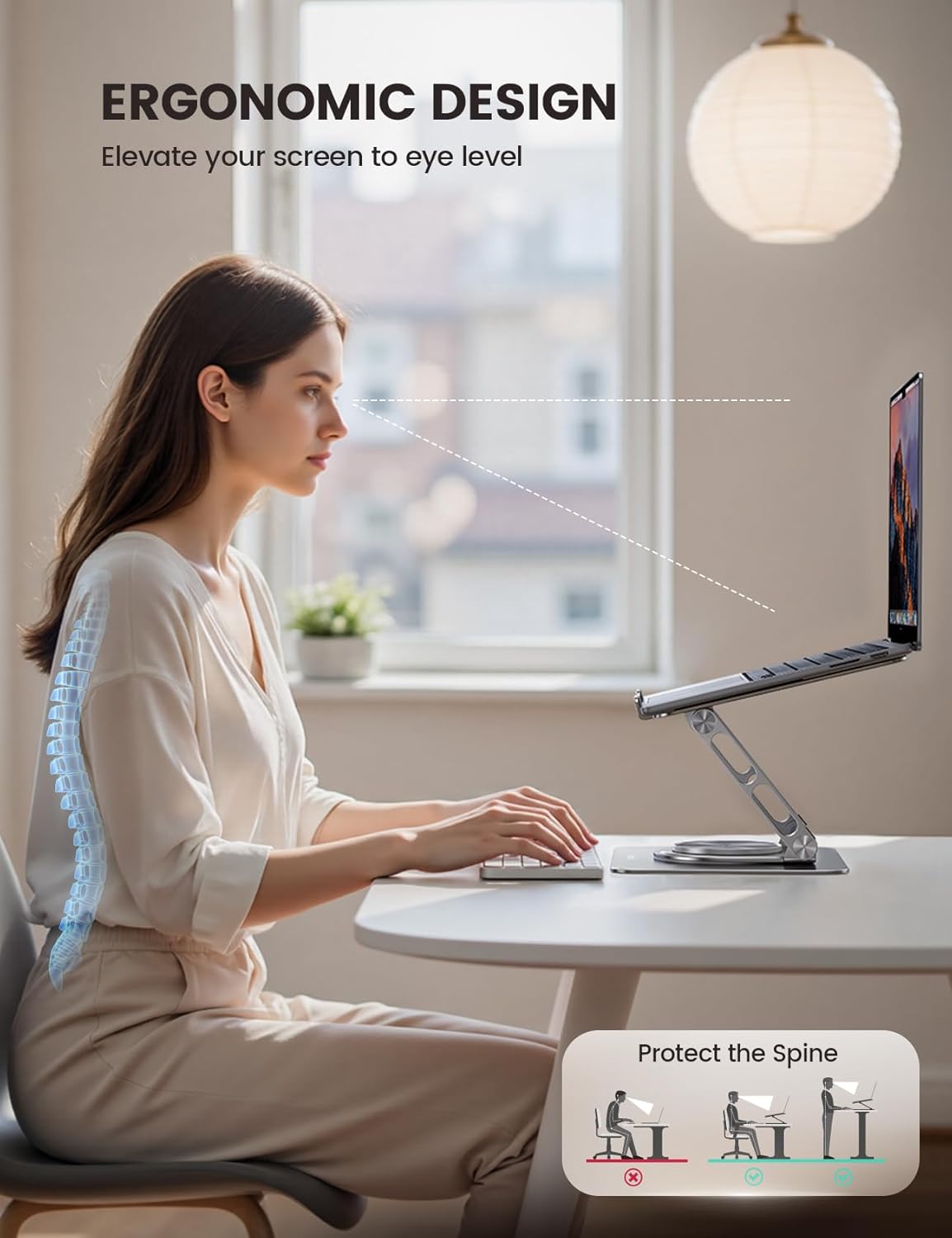 Thumbnail 2 de Lamicall Laptop Stand 360° rotatable, 10–17.3" 💻