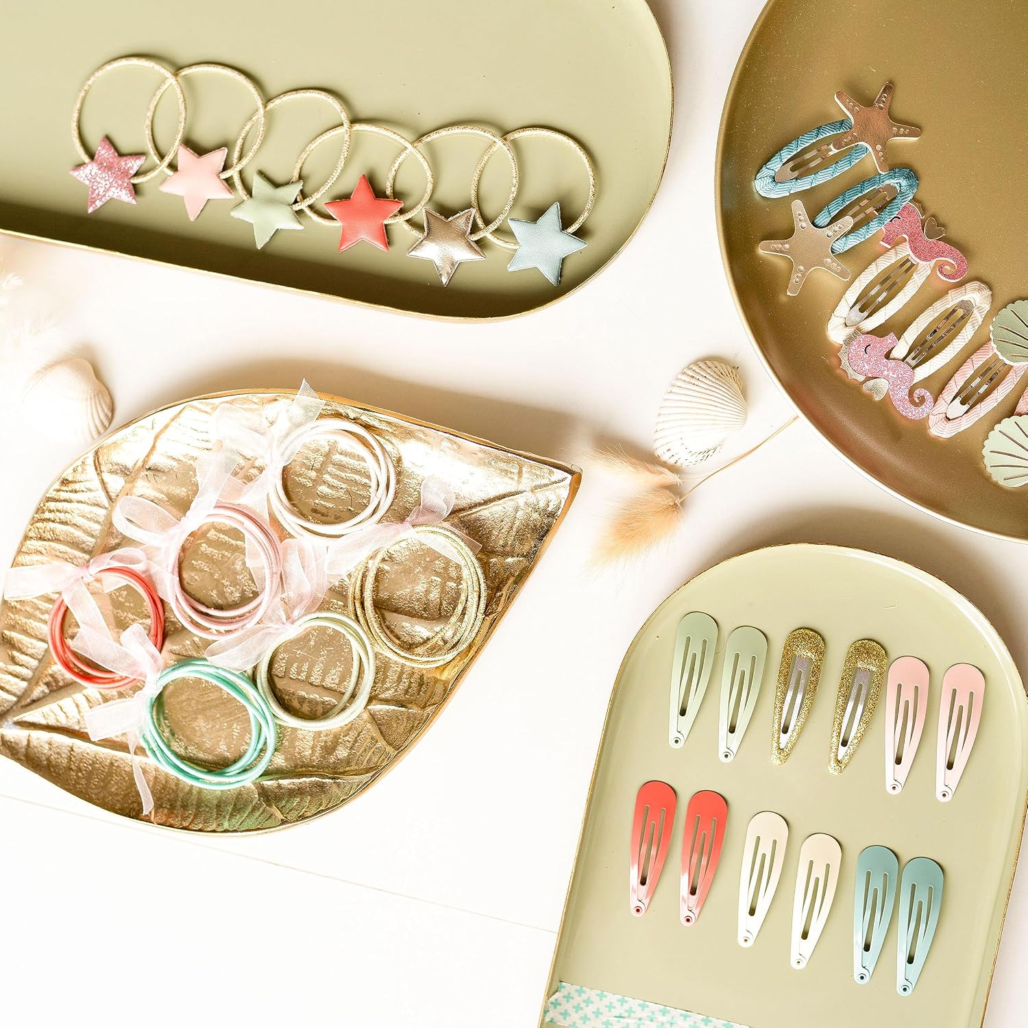 Detalle 2 de Papierdrachen Haaraccessoires 48er Set Kinder