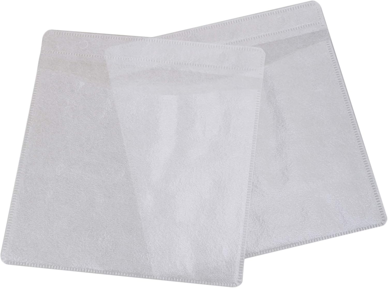 Detalle de Mxfans White Double-Sided CD/DVD Sleeves with Window and Flap – Pack of 500