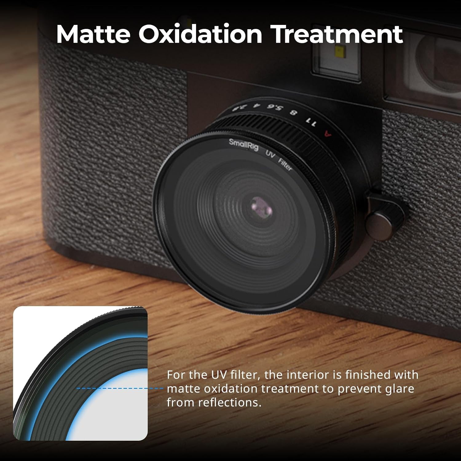 Thumbnail 5 de SMALLRIG Filtre UV Magnétique FUJIFILM X Half 5 mm cadre