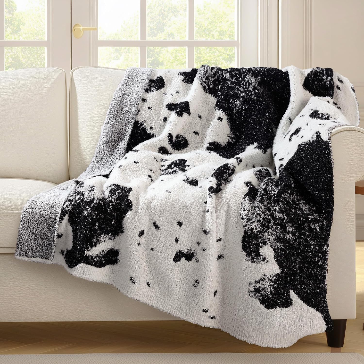 Thumbnail 4 de blunique Cow Throw Blanket 60x80 Inches 🧣