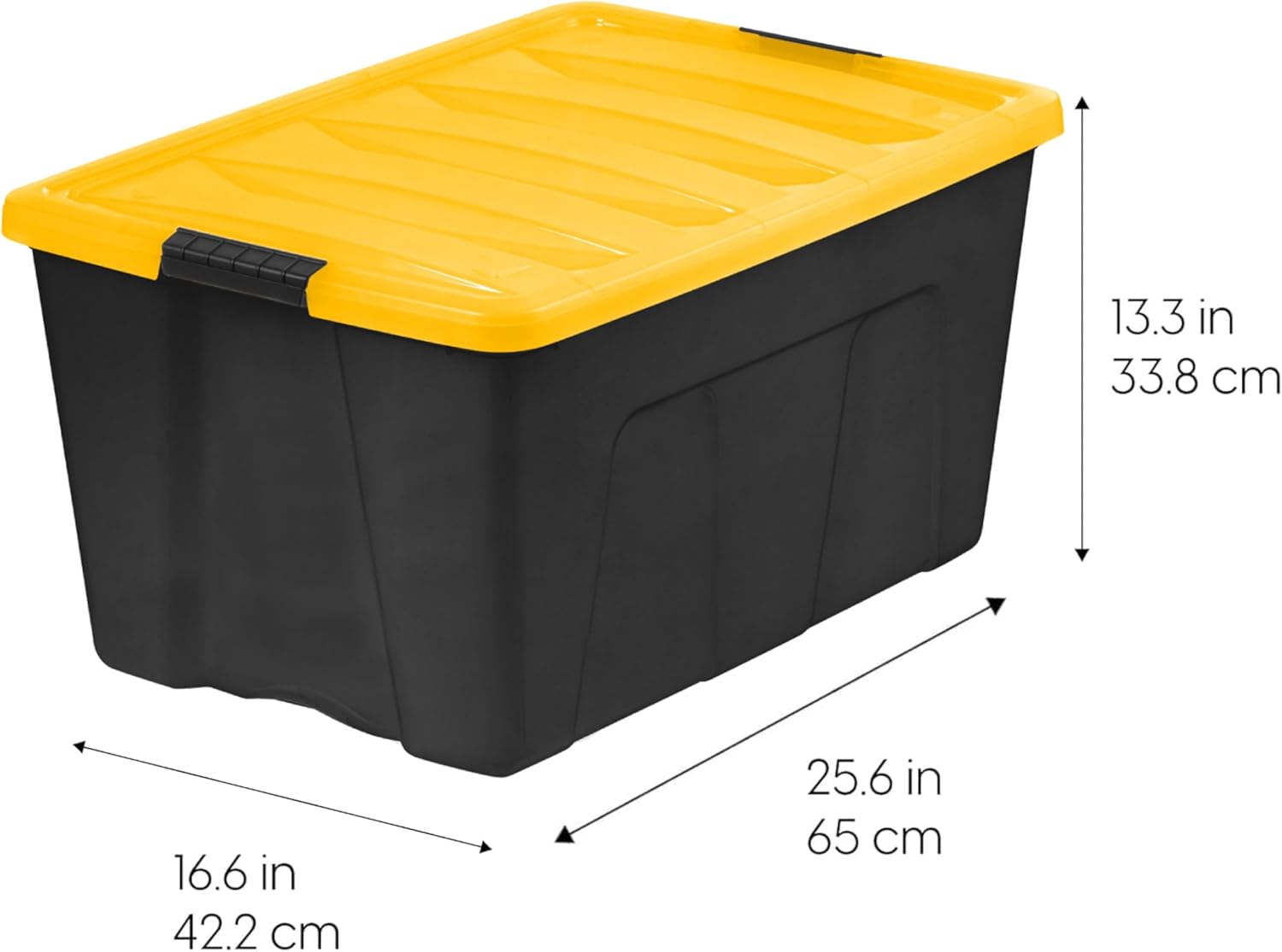 Detalle 2 de IRIS USA 72 Qt Stackable Plastic Storage Bins with Lids (6 Pack) – BPA-Free, Made in USA