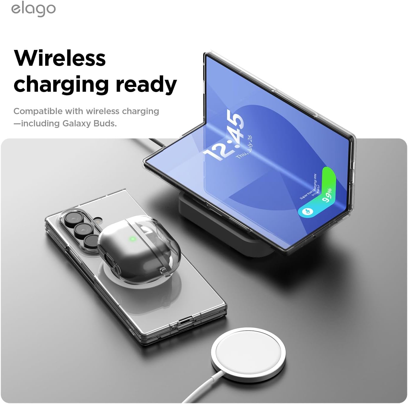 Thumbnail 4 de elago Magnetic Clear Case for Samsung Galaxy Z Fold 7 (MagSafe Clear) – MagSafe compatible clear protection