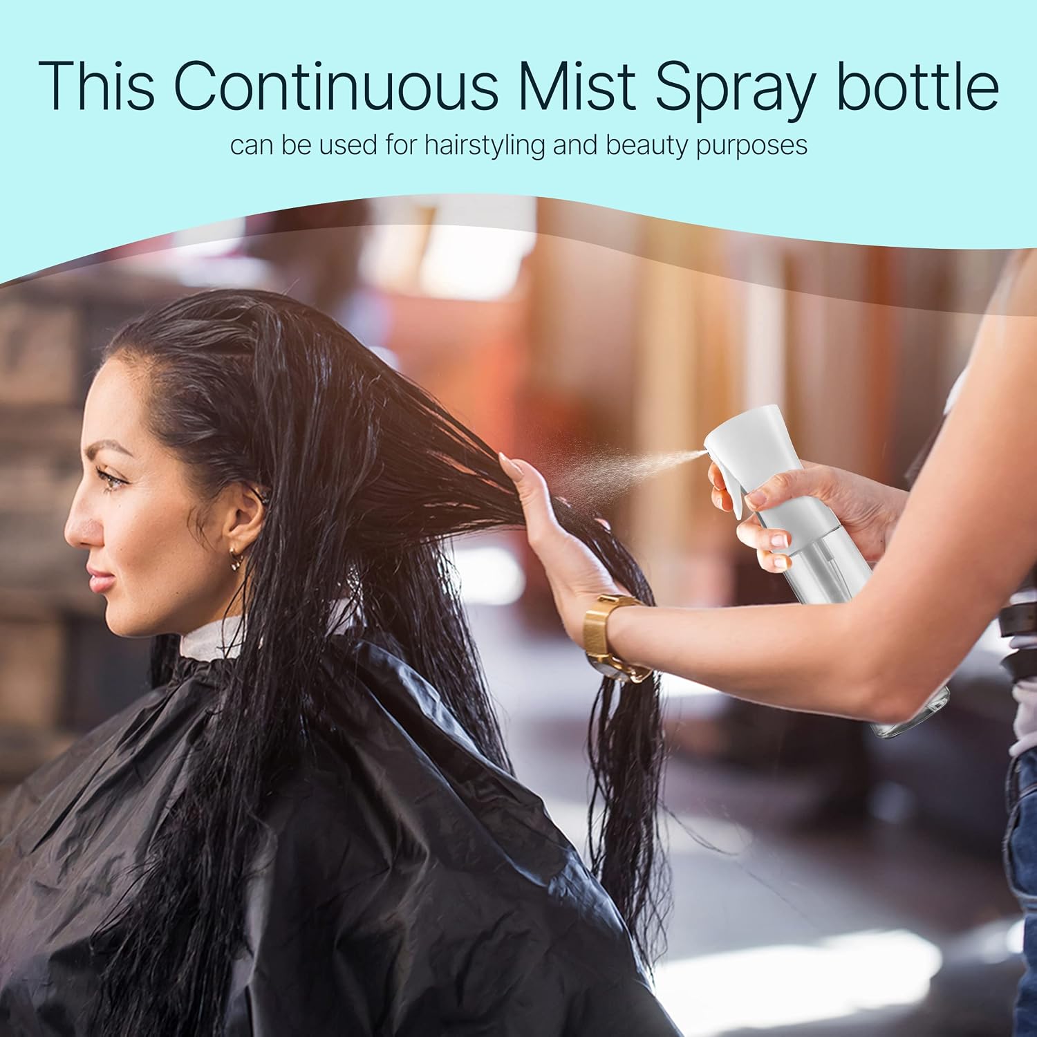 Thumbnail 3 de BeautifyBeauties Spray Bottle For Hair — Continuous Mister, 16.9oz/500ml