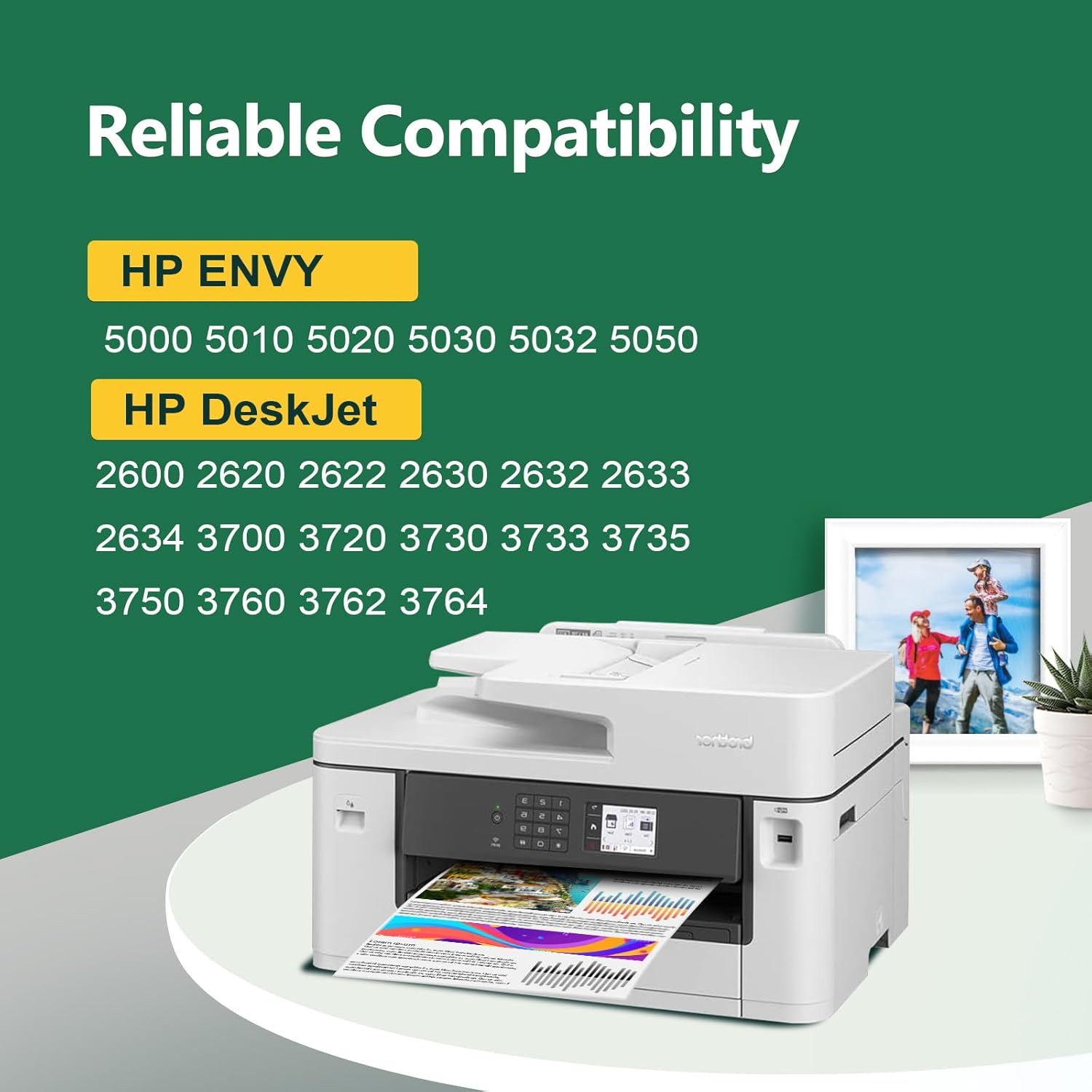 Detalle de KINGJET 304XL Combo Pack (304 XL) Ink Cartridges for HP 304 — Black & Colour Replacement