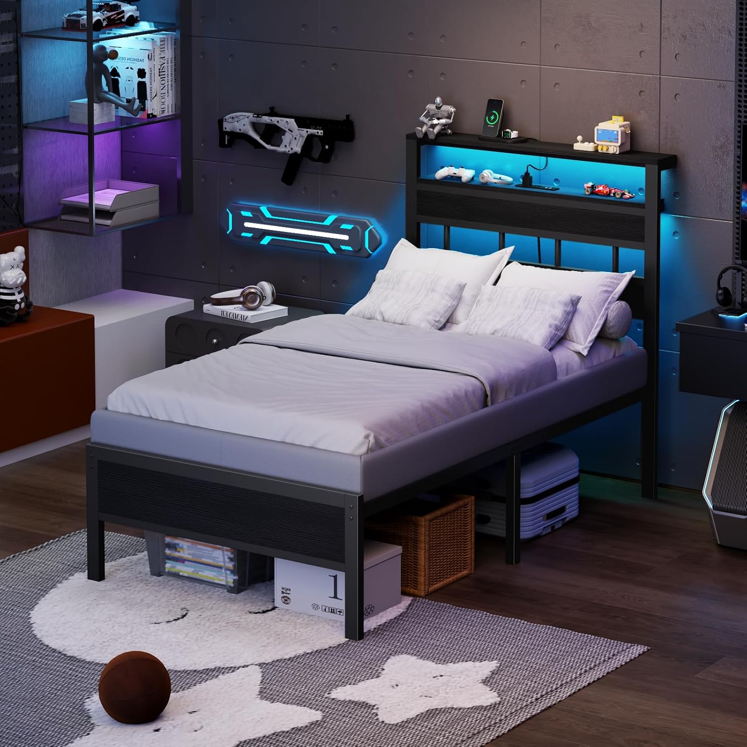 Detalle de Furnulem Twin Bed Frame