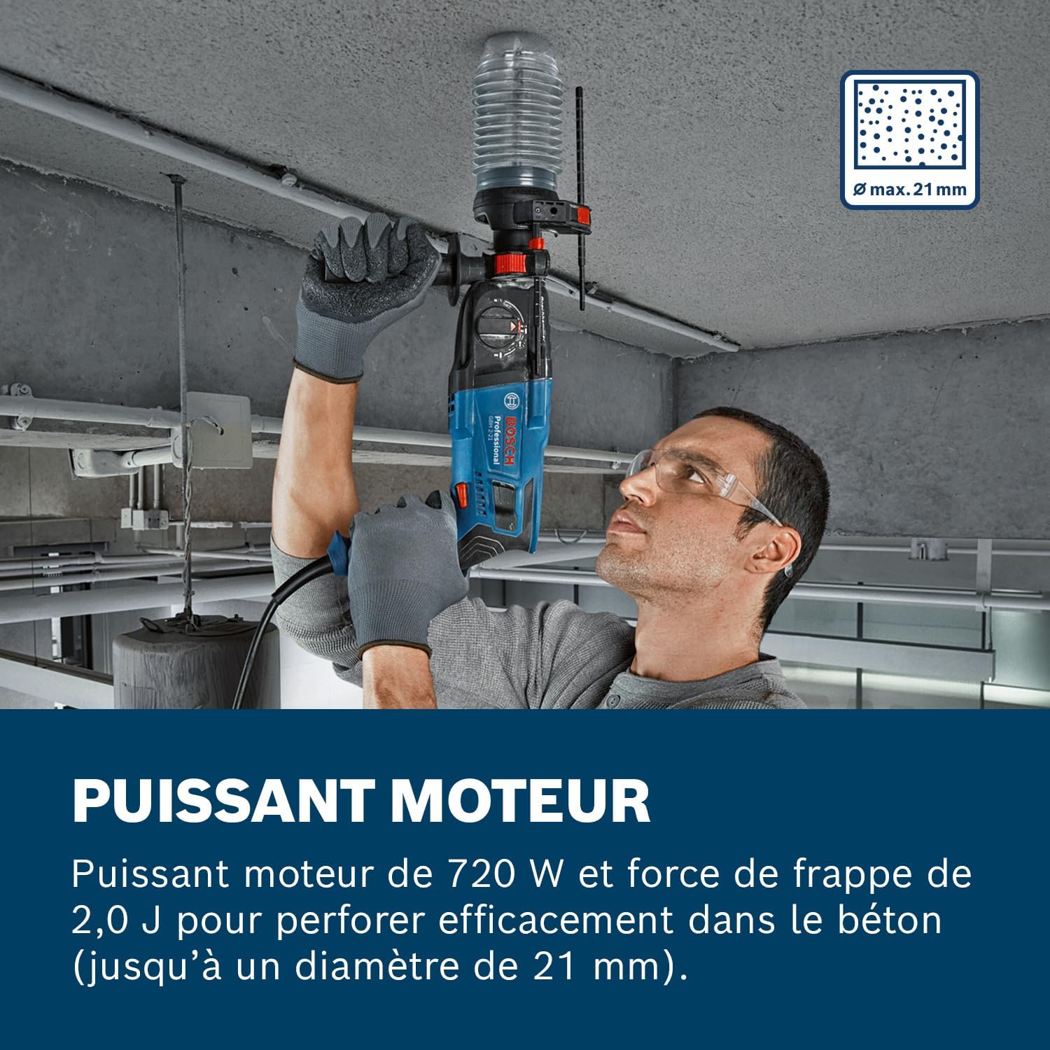 Thumbnail 1 de Bosch Professional GBH 2-21 perforateur 720 W 🔨