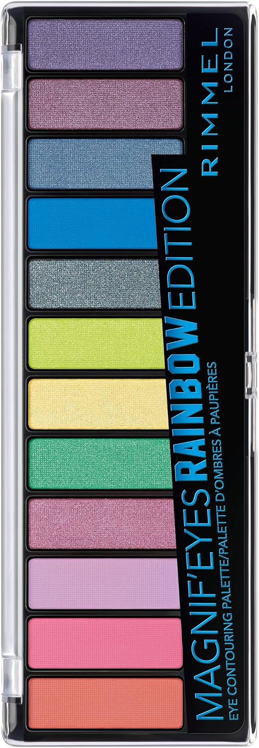 Detalle 2 de Rimmel London Palette Ombretti Magnifeyes 2 Tonalità Nude – 12 ombretti, finish satinato e perlato