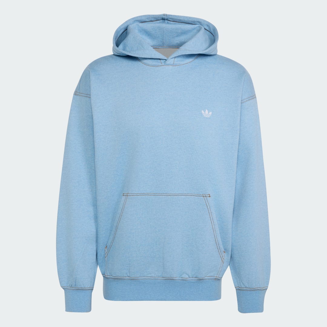 Detalle de Sudadera con capucha Trefoil Essentials jaspeada de corte holgado – Adidas