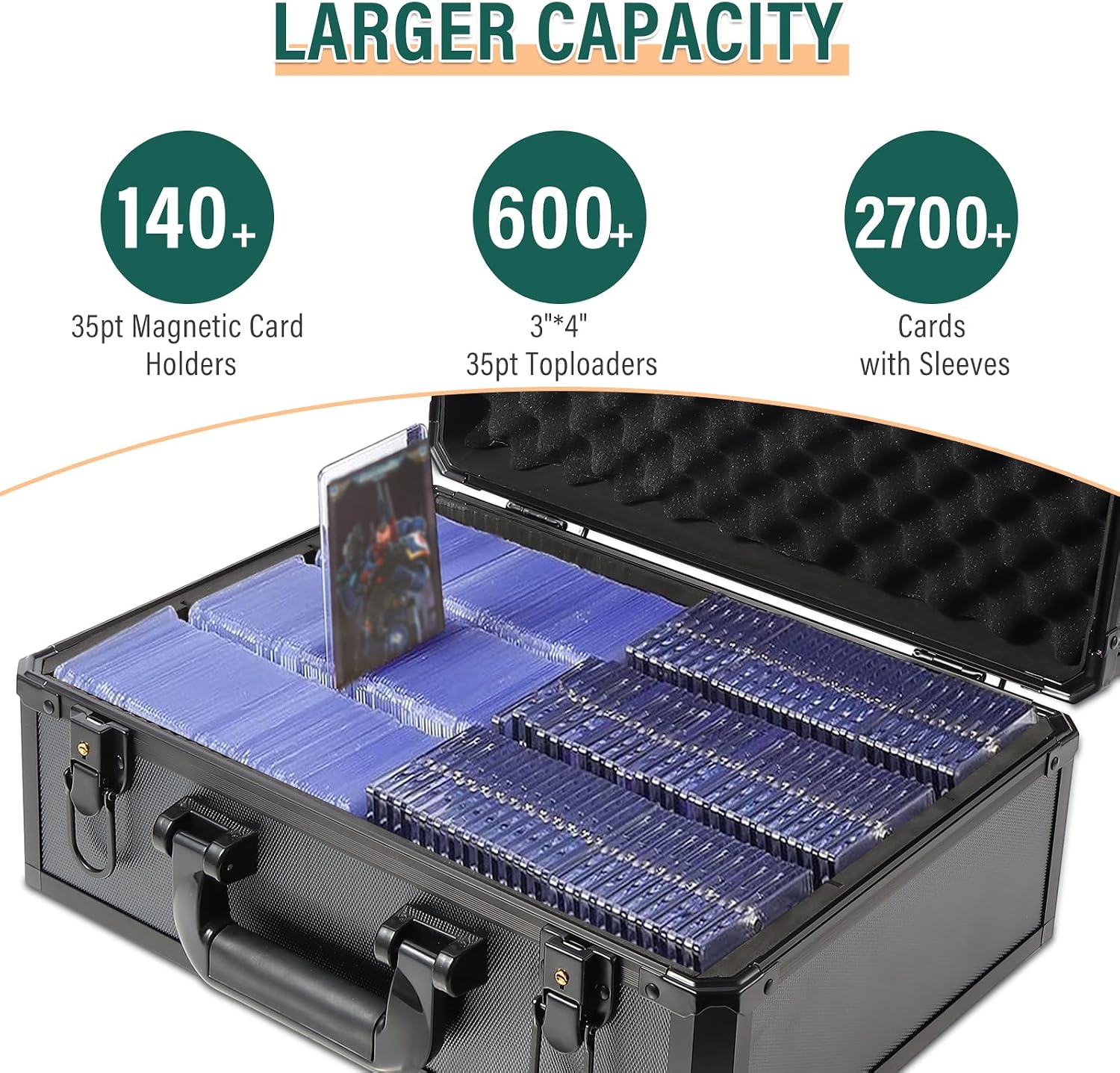 Detalle 2 de EcoVibe Trading Card Storage Box for 3" x 4" 35pt Toploaders (600+)