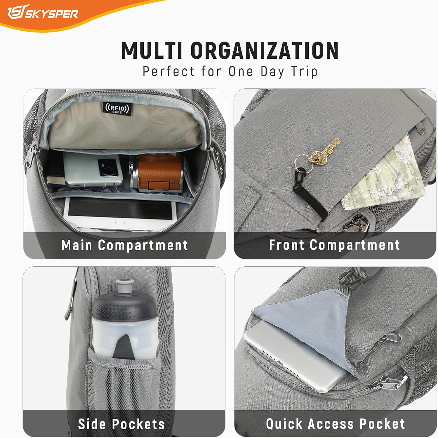 Detalle 1 de RFID cross body bag 11 inch tablet
