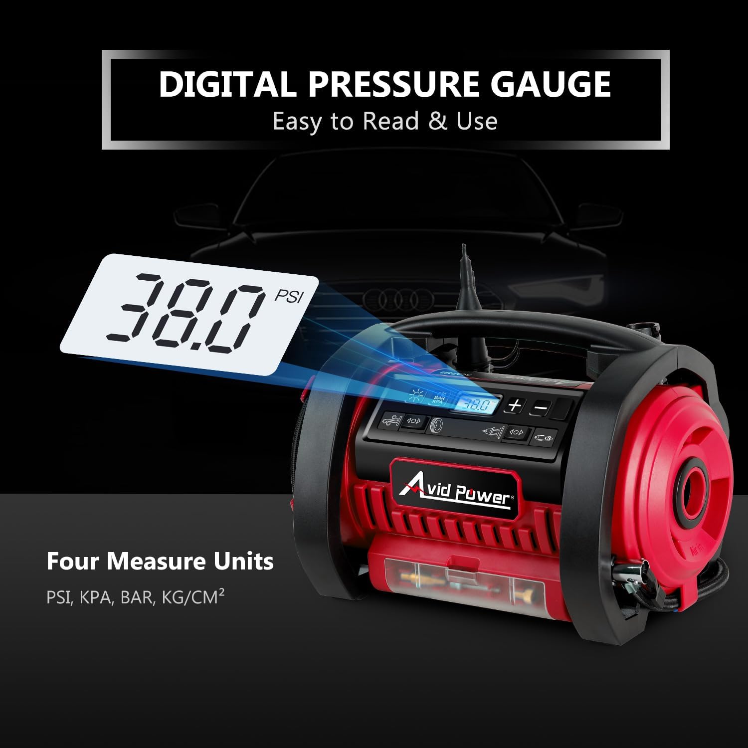 Thumbnail 4 de AVID POWER Tire Inflator Portable Air Compressor 12V