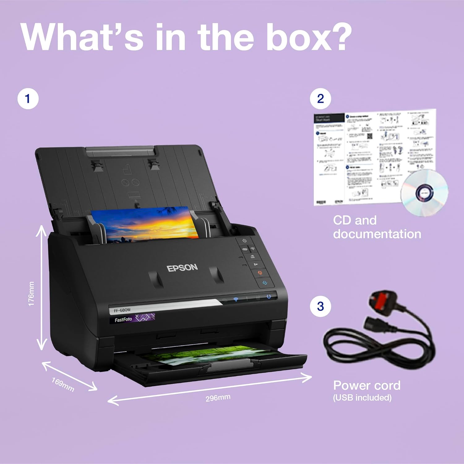 Thumbnail 3 de Epson FastFoto FF-680W: Wireless High-Speed Photo and Document Scanning System