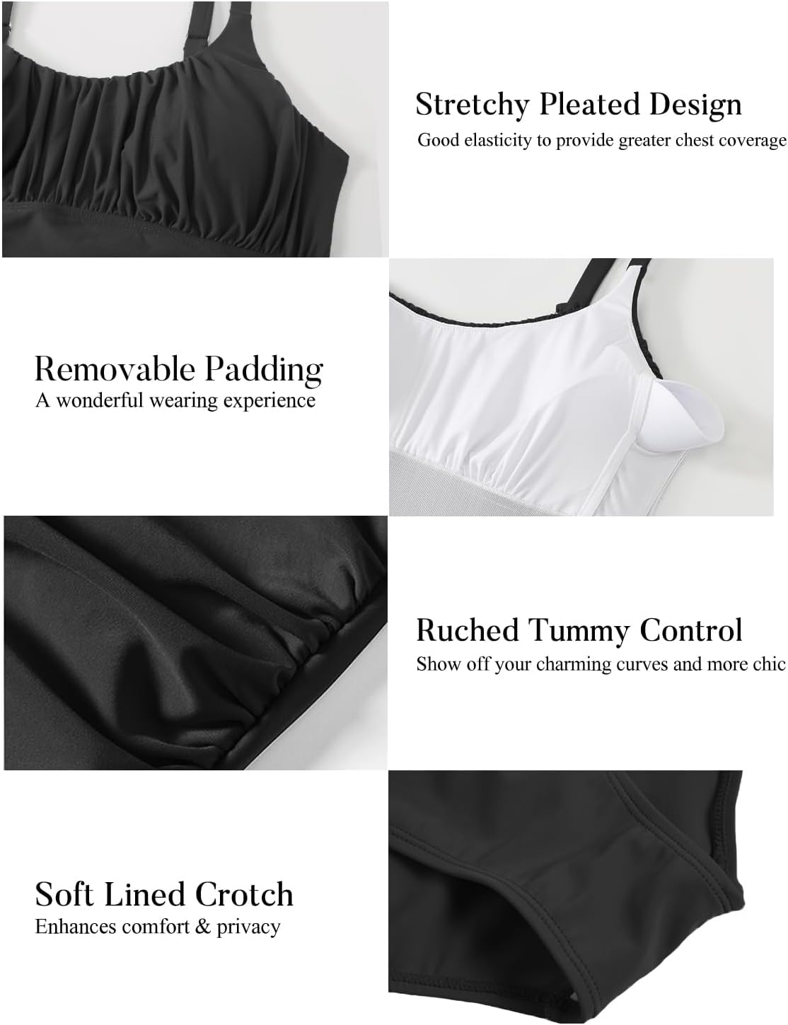 Thumbnail 4 de SNUOEN Badeanzug Bauchweg 8 Größen