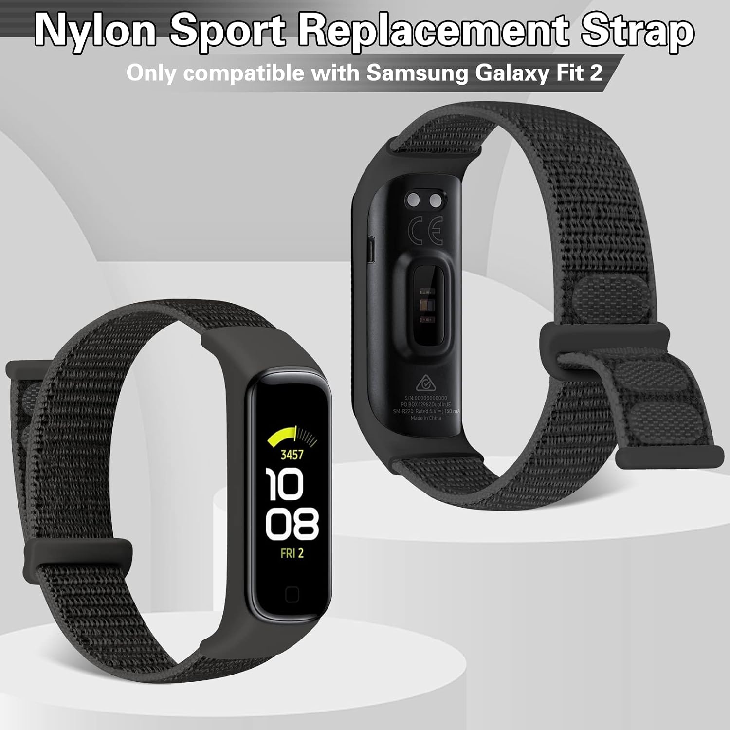 Detalle de TumpCez Solo Loop Nylon Strap for Samsung Galaxy Fit 2