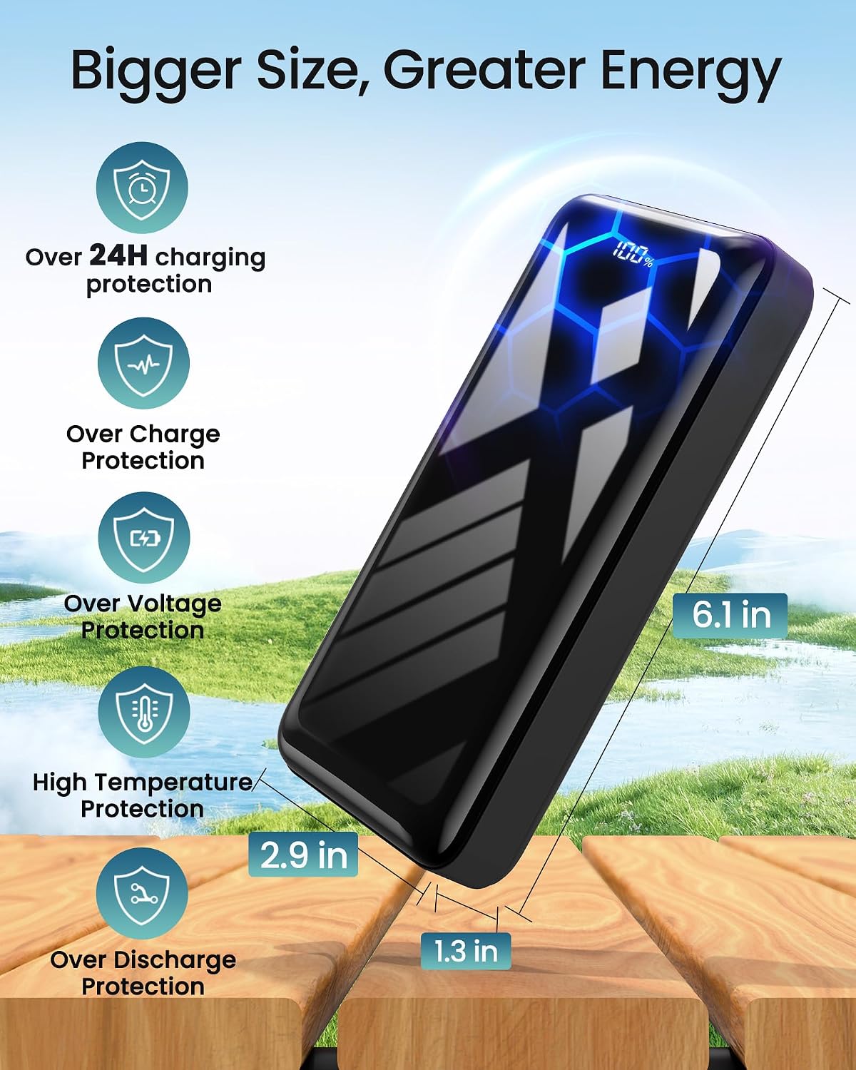 Thumbnail 5 de Power Bank 27000mAh, 22,5W PD20W USB-C – Bextoo