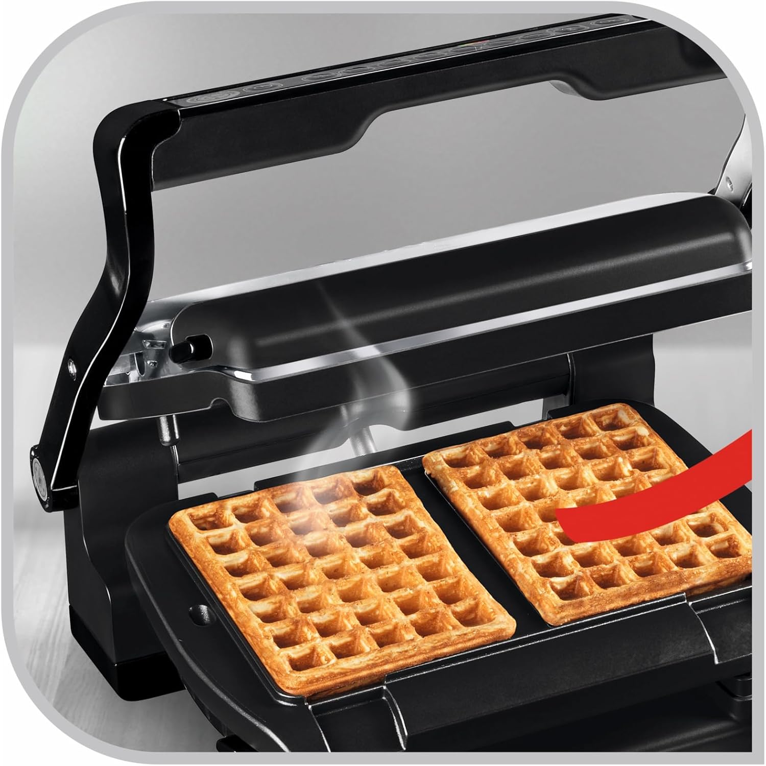 Thumbnail 2 de Tefal OptiGrill Waffelplatten (XA7248) für OptiGrill+ & Elite – inklusive Schöpfkelle