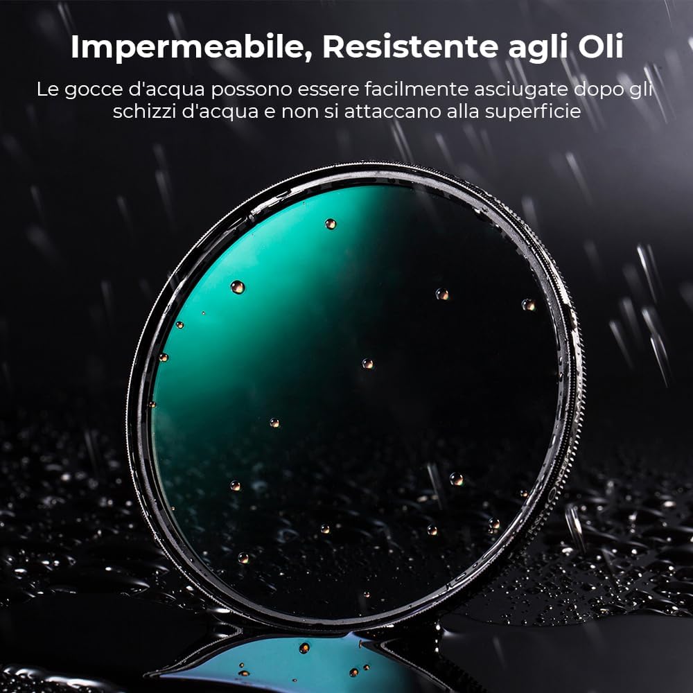 Thumbnail 6 de K&F CONCEPT Nano-Xcel 72mm filtro polarizzatore circolare CPL (CPL, 28 strati, vetro ottico)