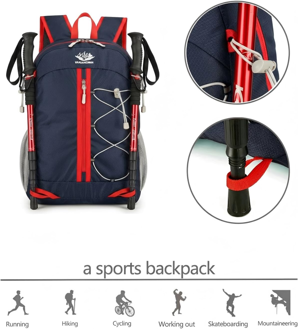 Detalle de Szyanlai 30L Hiking Backpack for Men and Women – Ultra Lightweight, Foldable and Waterproof