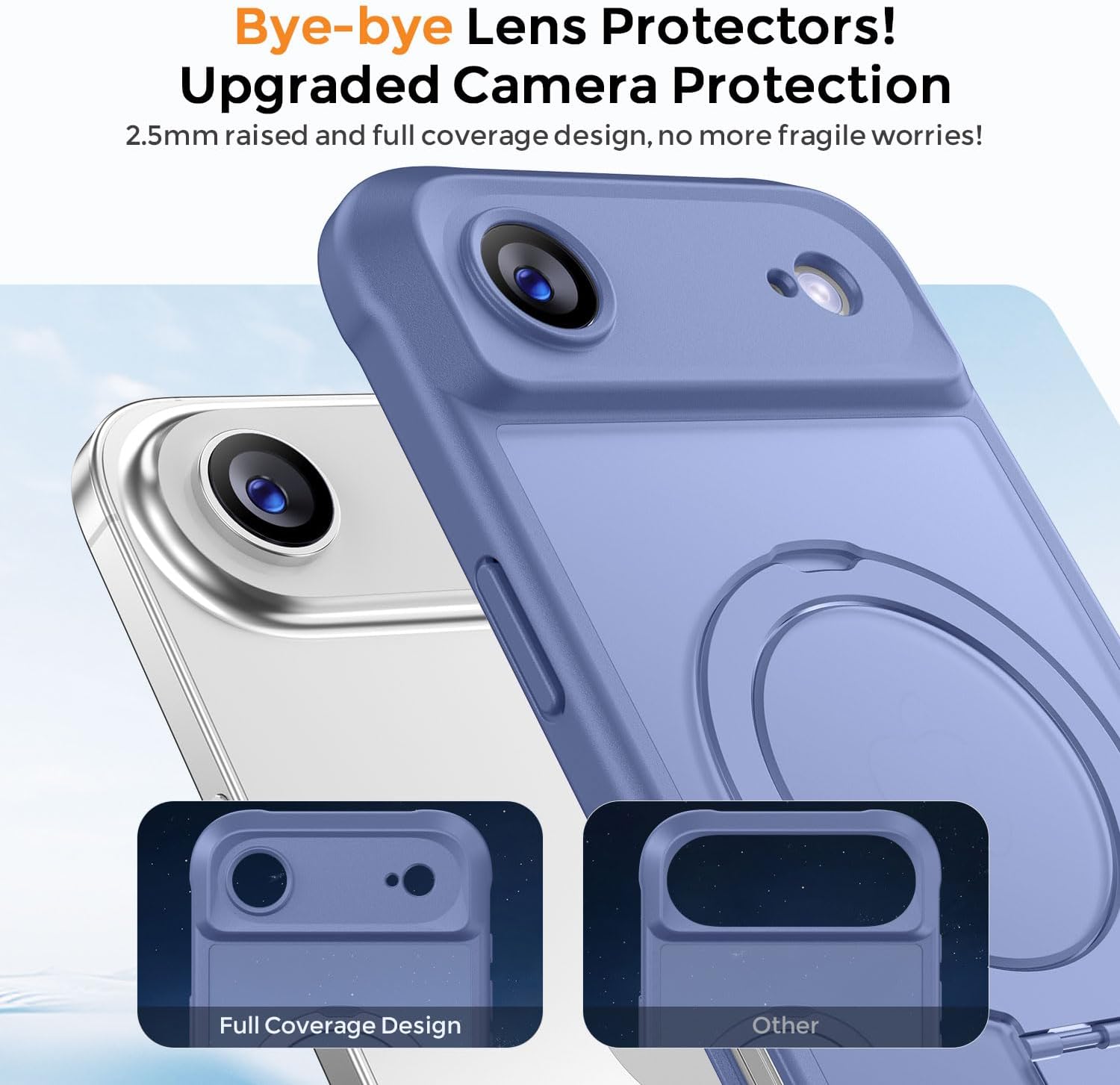 Detalle de MOCCA Design for iPhone 17 Pro Max Case with MagSafe and Invisible Magnetic Ring Stand