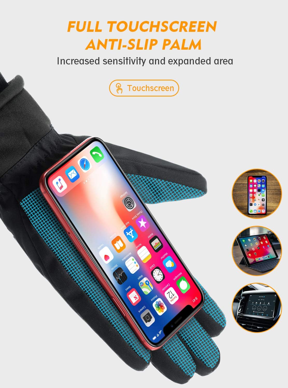 Thumbnail 4 de TRENDOUX Winter Waterproof Thermal Gloves 3M Thinsulate