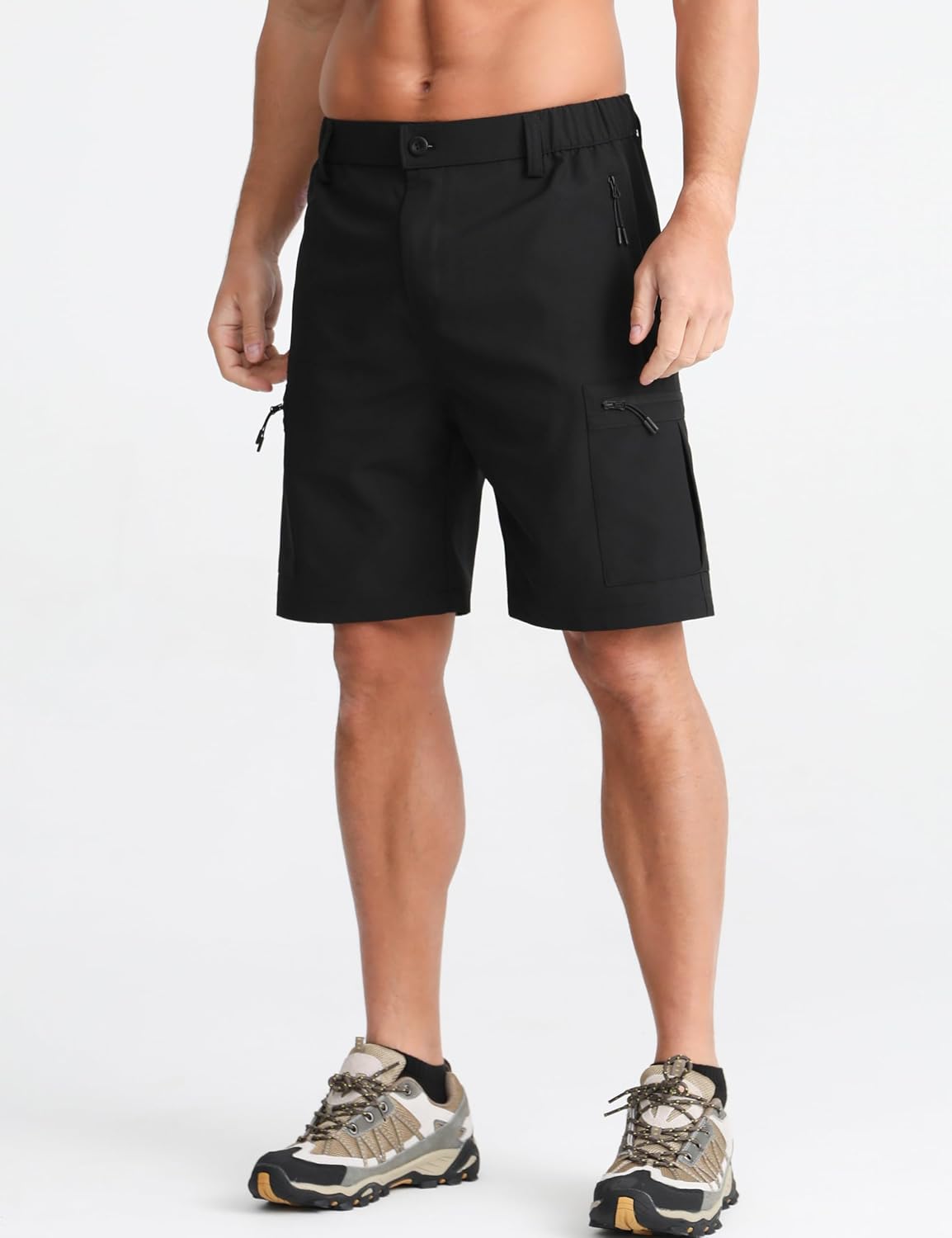 Detalle 2 de APTRO Mens Cargo Hiking Shorts Outdoor Lightweight Golf Casual Shorts for Men